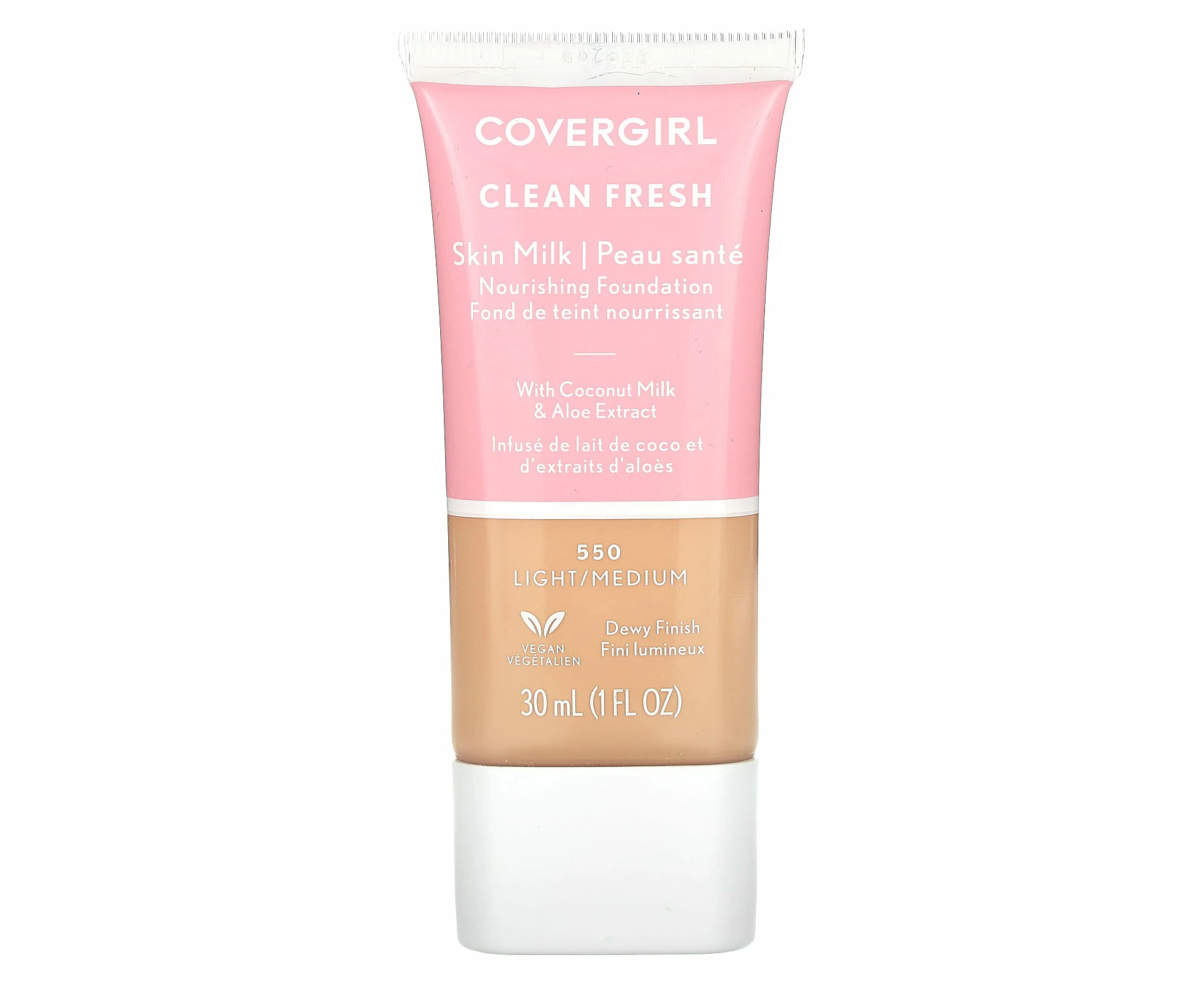 Covergirl, Clean Fresh, Skin Milk Nourishing Foundation, 550 Light/Medium, 1 fl oz (30 ml)