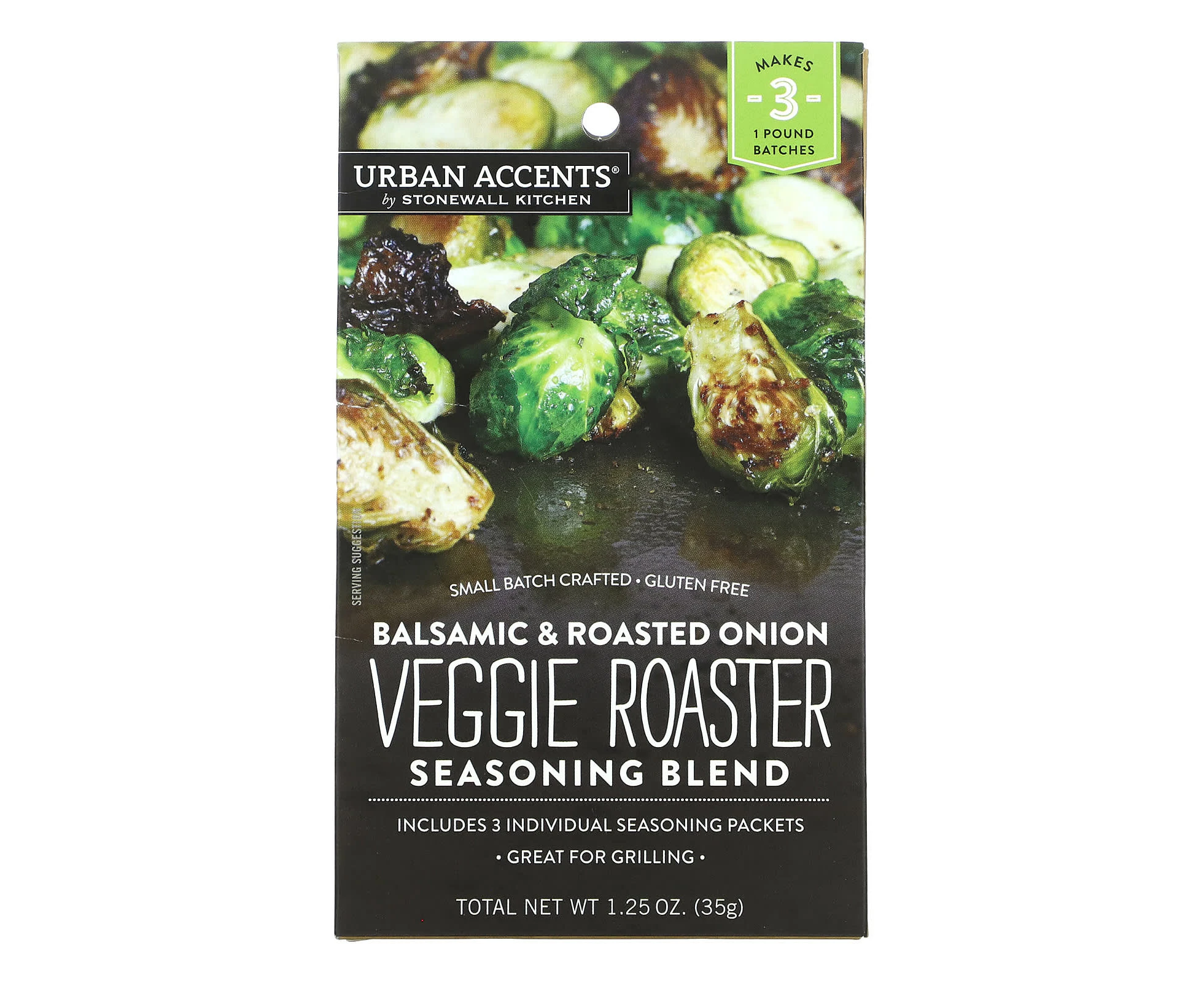 Urban Accents, Veggie Roaster Seasoning Blend, Balsamic & Roasted Onion, 1.25 oz (35 g)