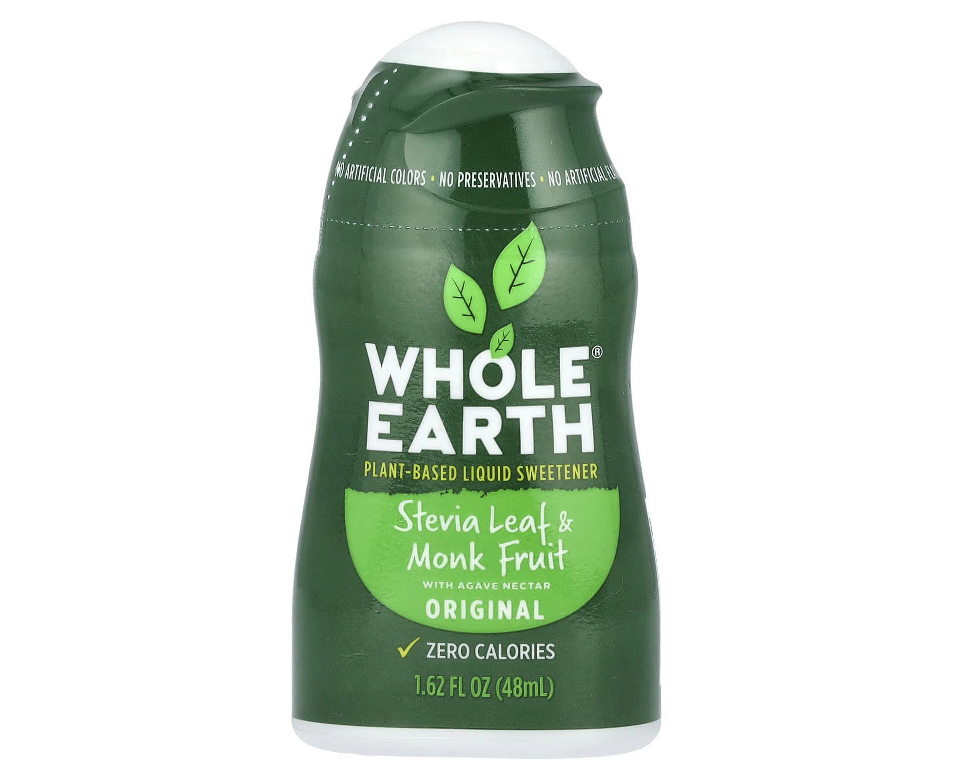 Whole Earth, Stevia Leaf & Monk Fruit With Agave Nectar, Original, 1.62 fl oz (48 ml)