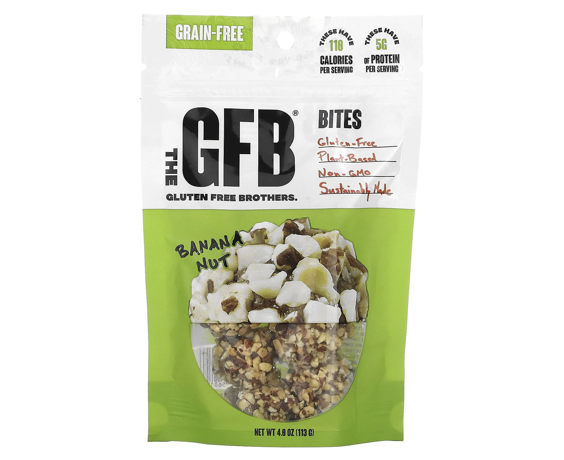 The GFB, Gluten Free Bites, Banana Nut, 4 oz (113 g)