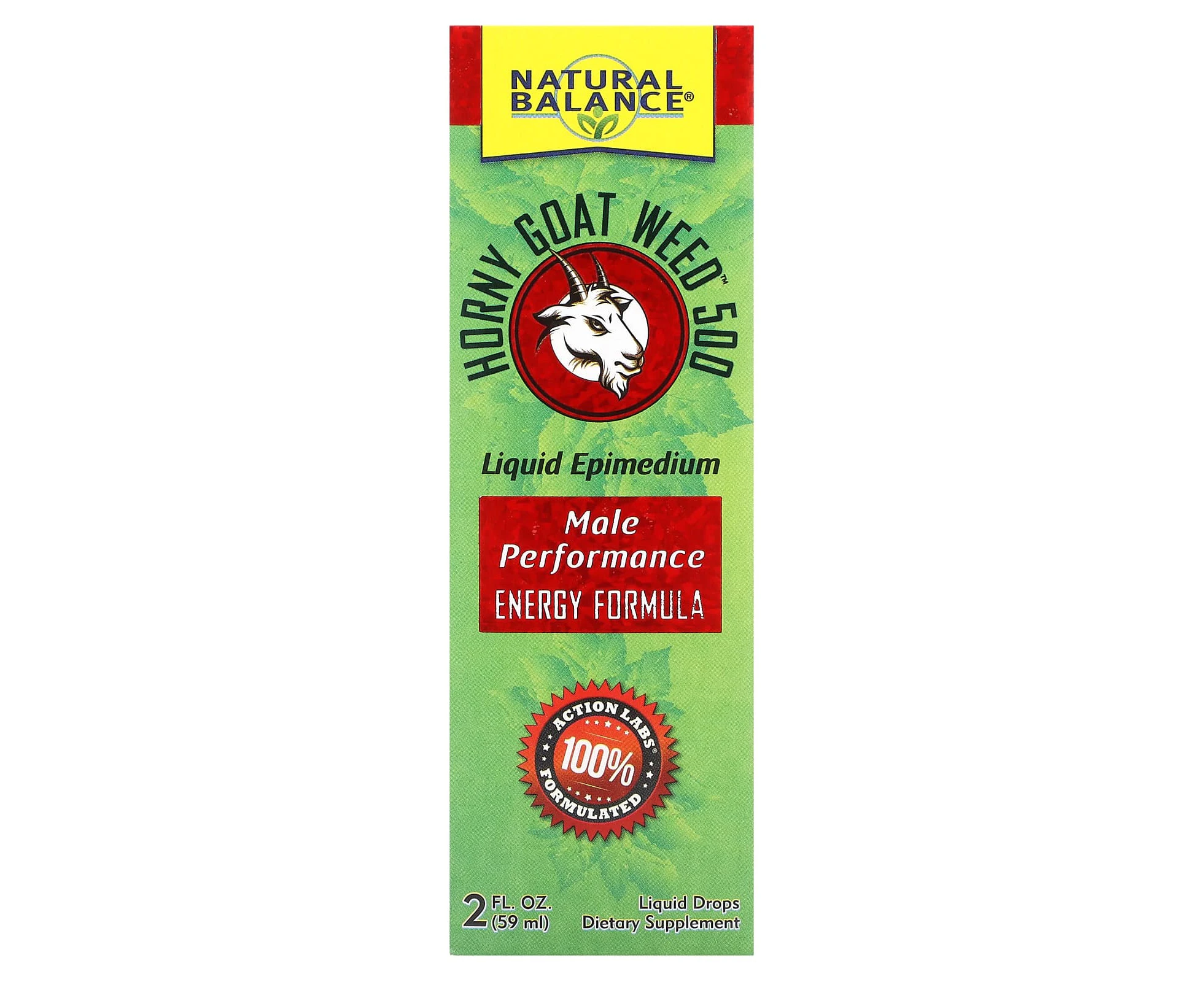 Natural Balance, Horny Goat Weed, Liquid Drops, Unflavored, 2 fl oz (59 ml)