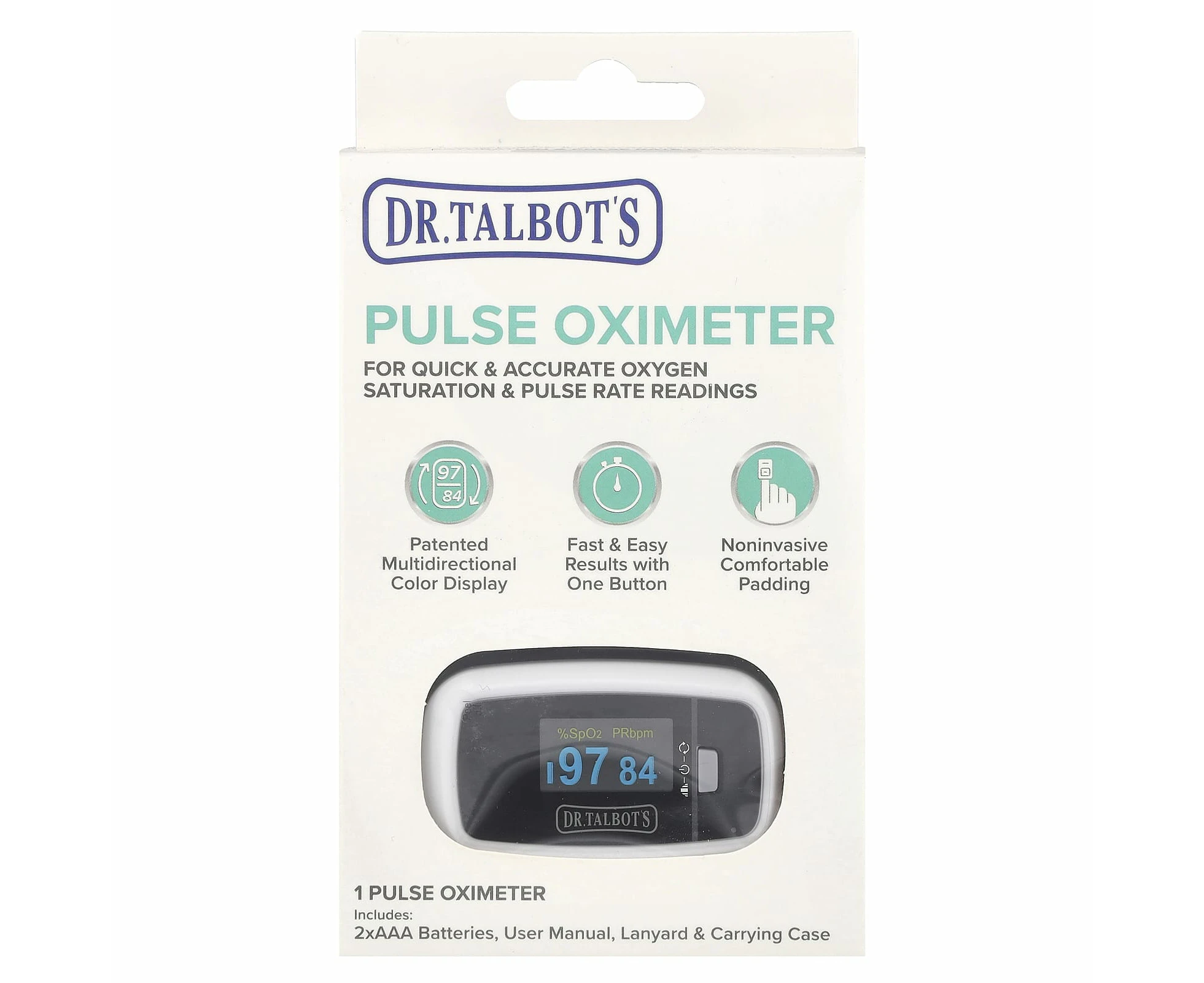 Dr. Talbot's, Pulse Oximeter, 4 Count