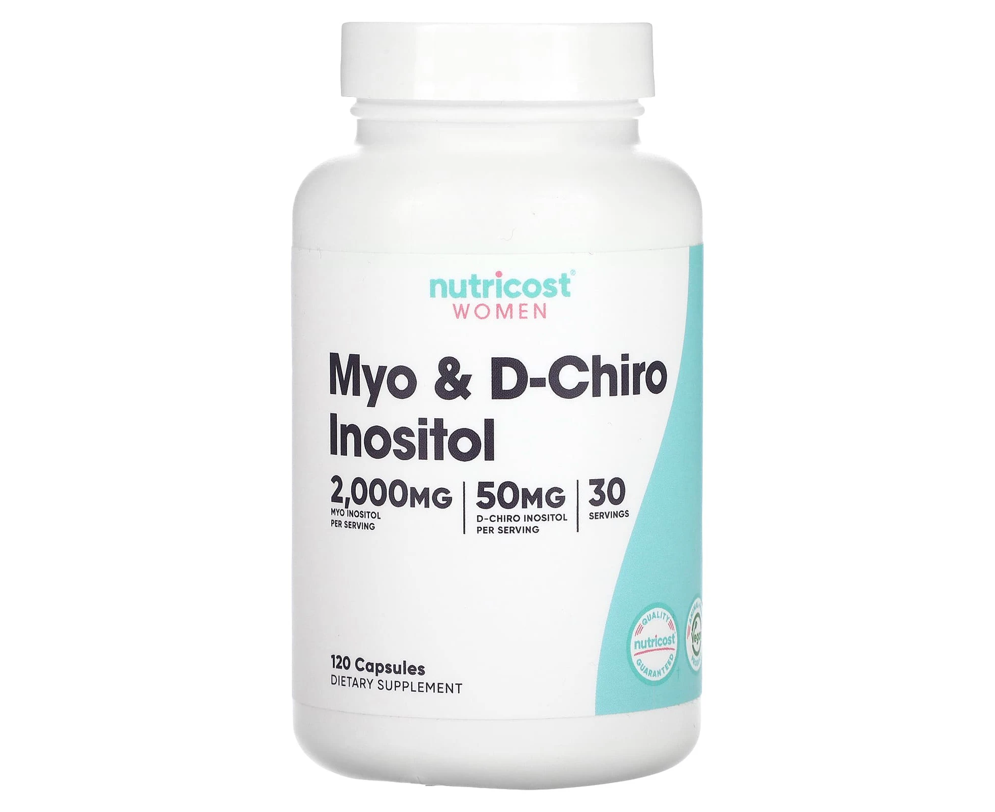 Nutricost, Women, Myo & D-Chiro Inositol, 120 Capsules