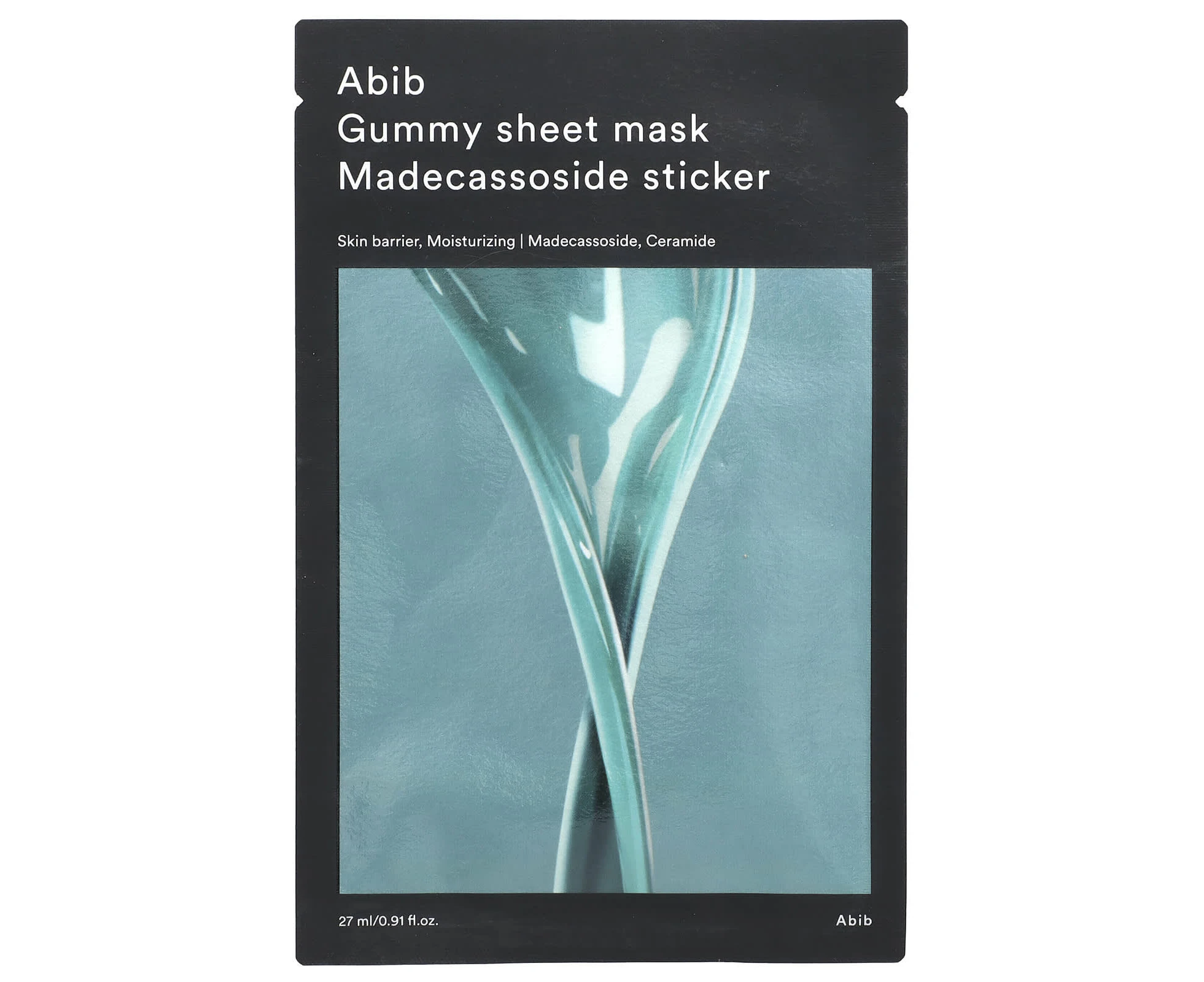 Abib, Gummy Beauty Sheet Mask, Madecassoside Sticker, 1 Sheet, 0.91 fl oz (27 ml)