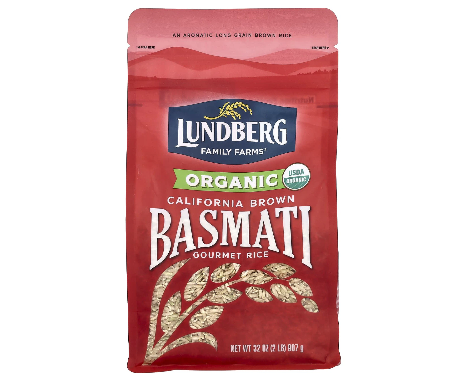 Lundberg, Organic California Brown Basmati Gourmet Rice, 2 lb (907 g)