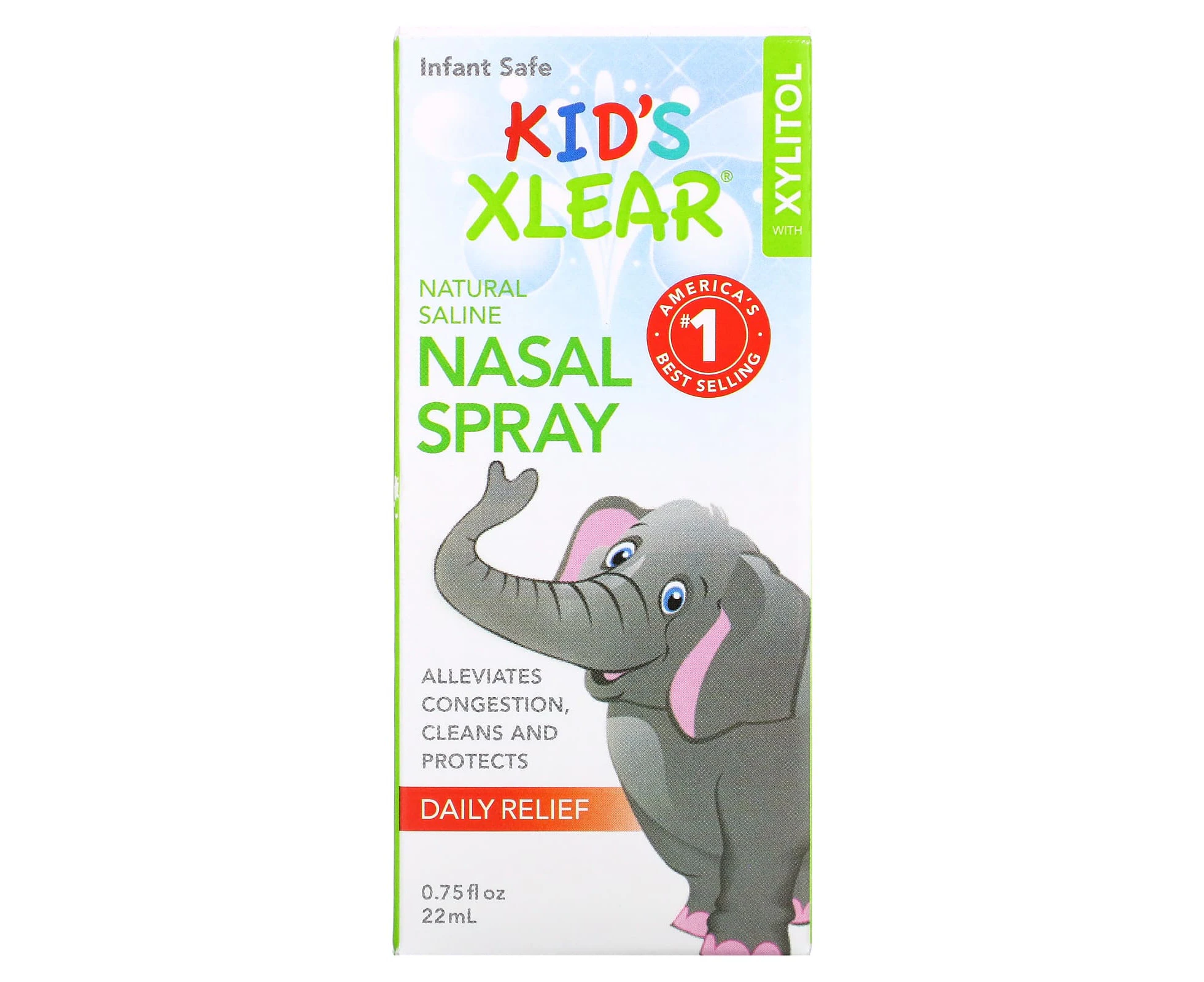 Xlear, Kid's Xlear, Saline Nasal Spray, 0.75 fl oz (22 ml)