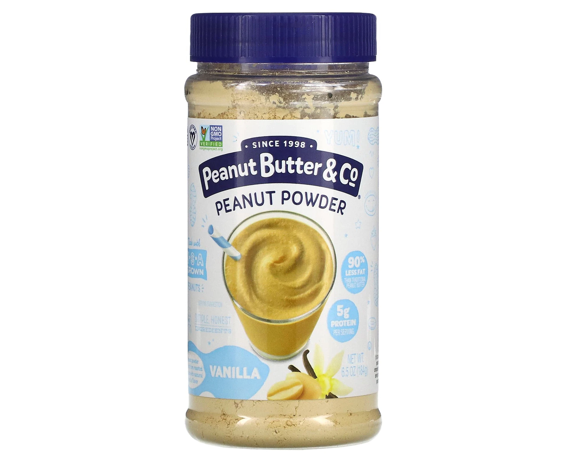 Peanut Butter & Co., Peanut Powder, Vanilla, 6.5 oz (184 g)