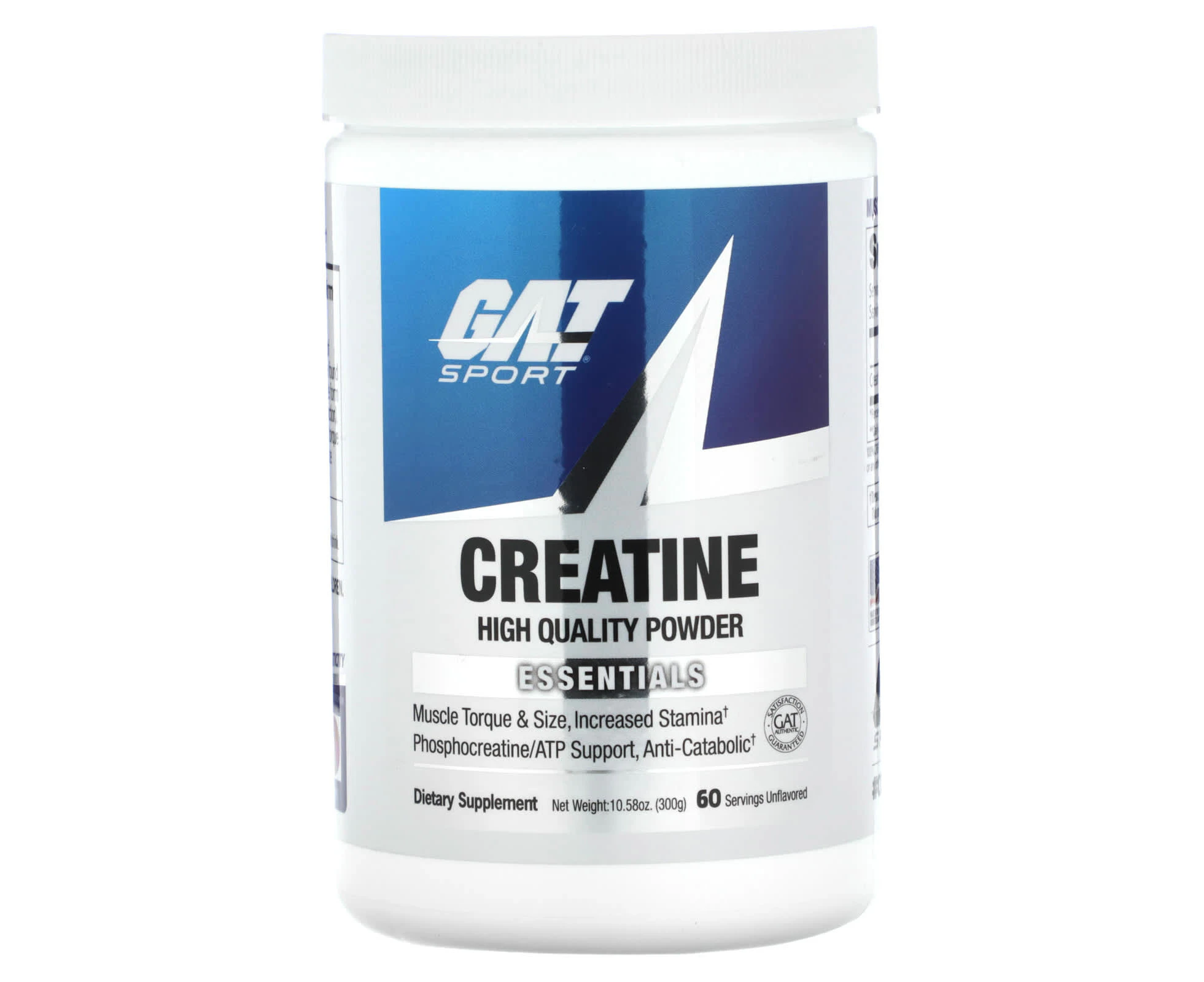 GAT, Creatine, Unflavored, 10.58 oz (300 g)