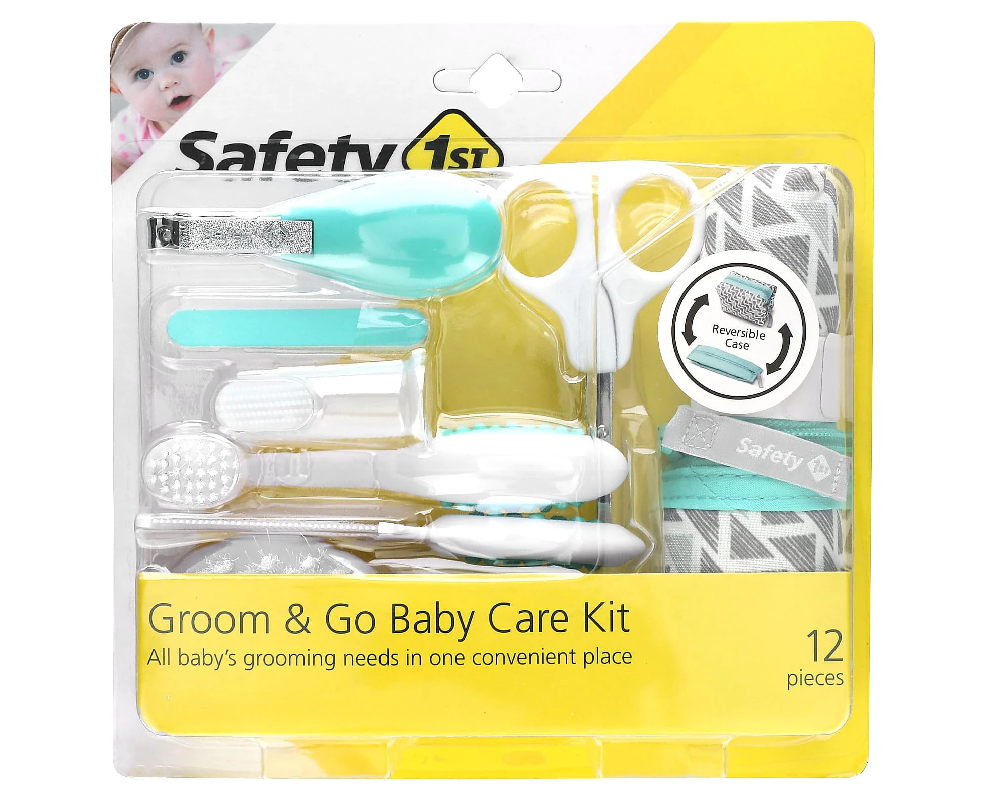 Safety 1st, Groom & Go Baby Care Kit, 12 Piece Kit