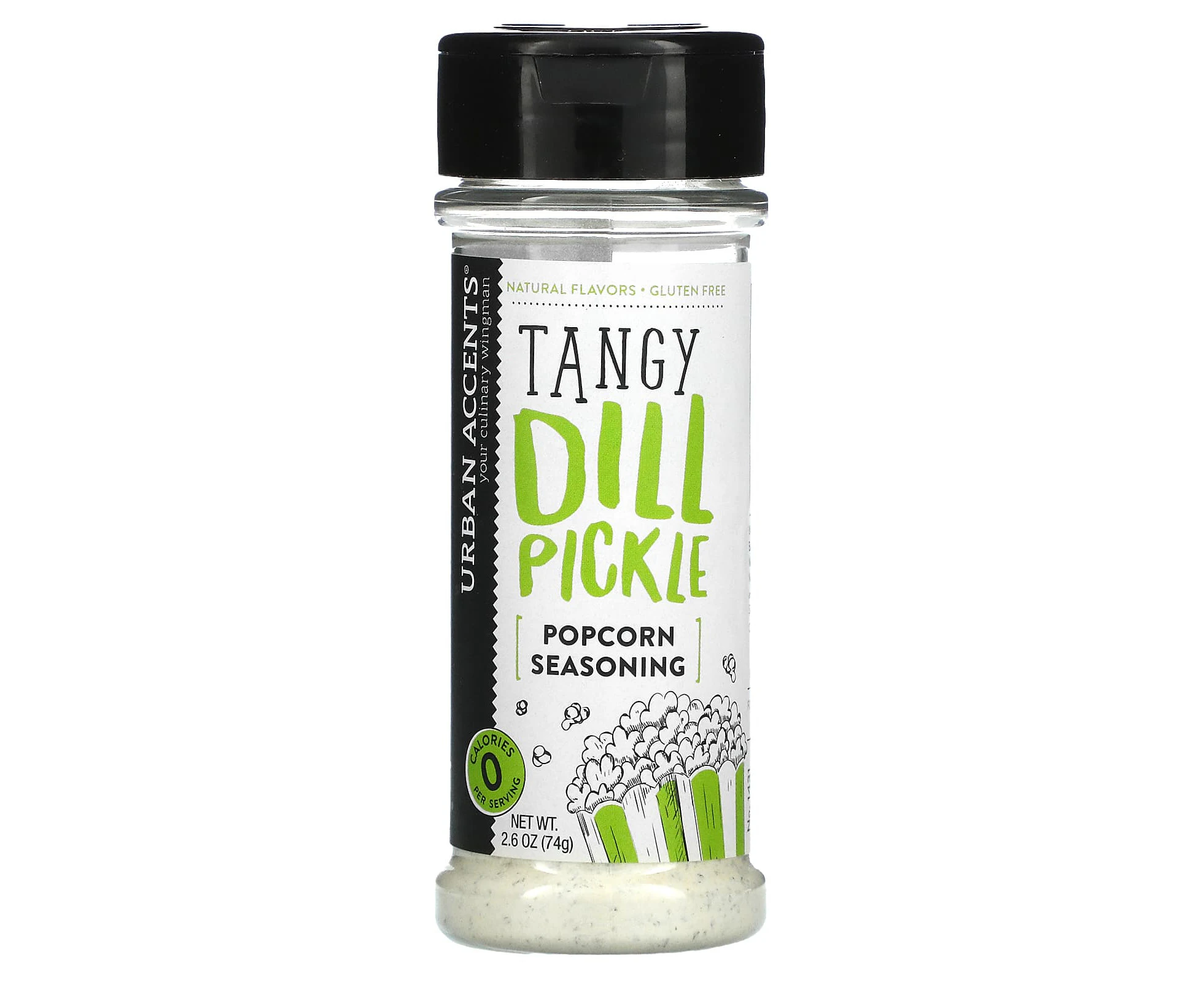 Urban Accents, Popcorn Seasoning, Tangy Dill Pickle, 2.6 oz (74 g)