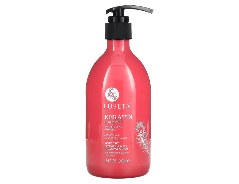 Luseta Beauty, Keratin Shampoo, For Damaged & Dry Hair, 16.9 fl oz (500 ml)