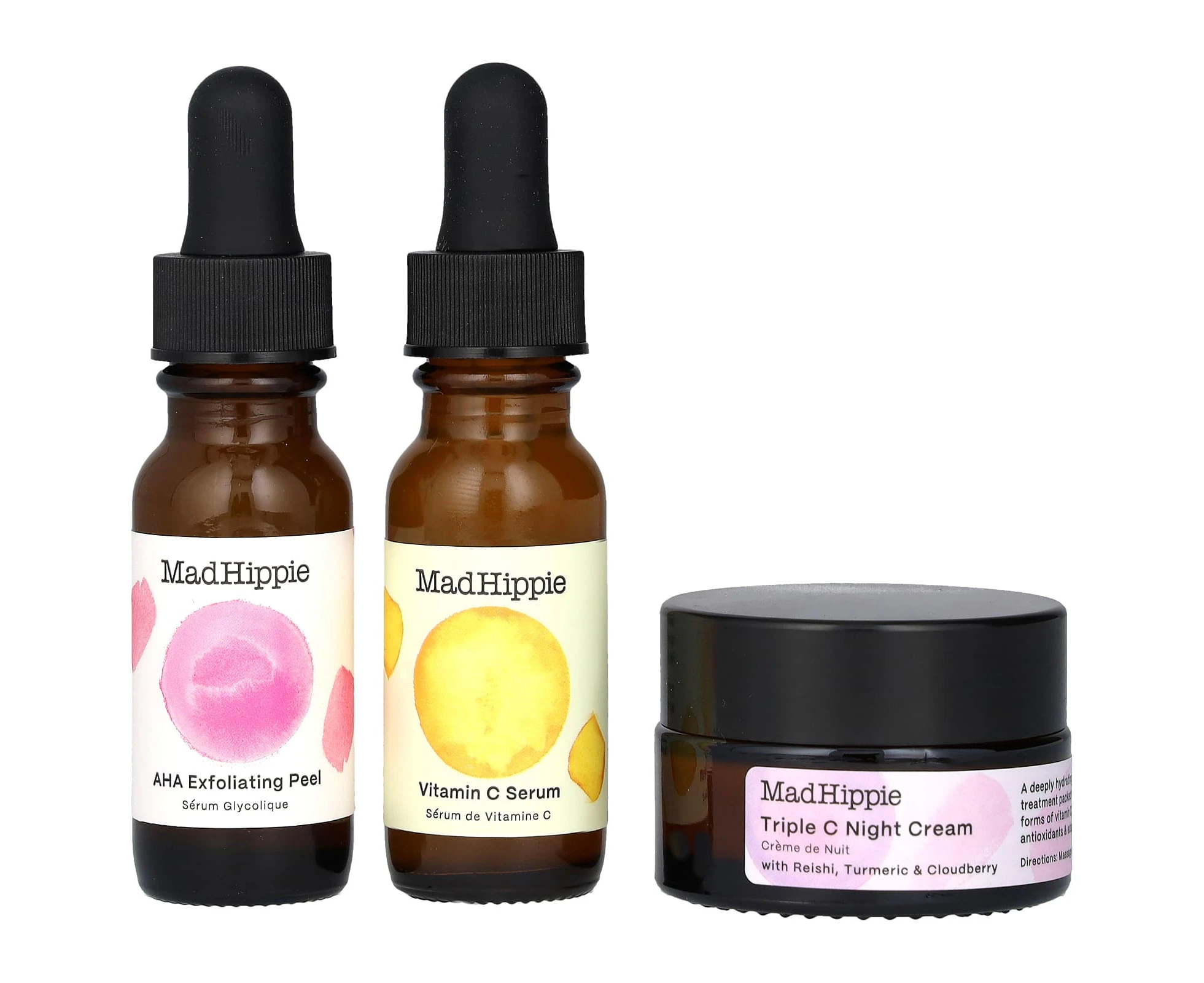 Mad Hippie, Skin Brightening Routine Kit, 3 Piece Kit