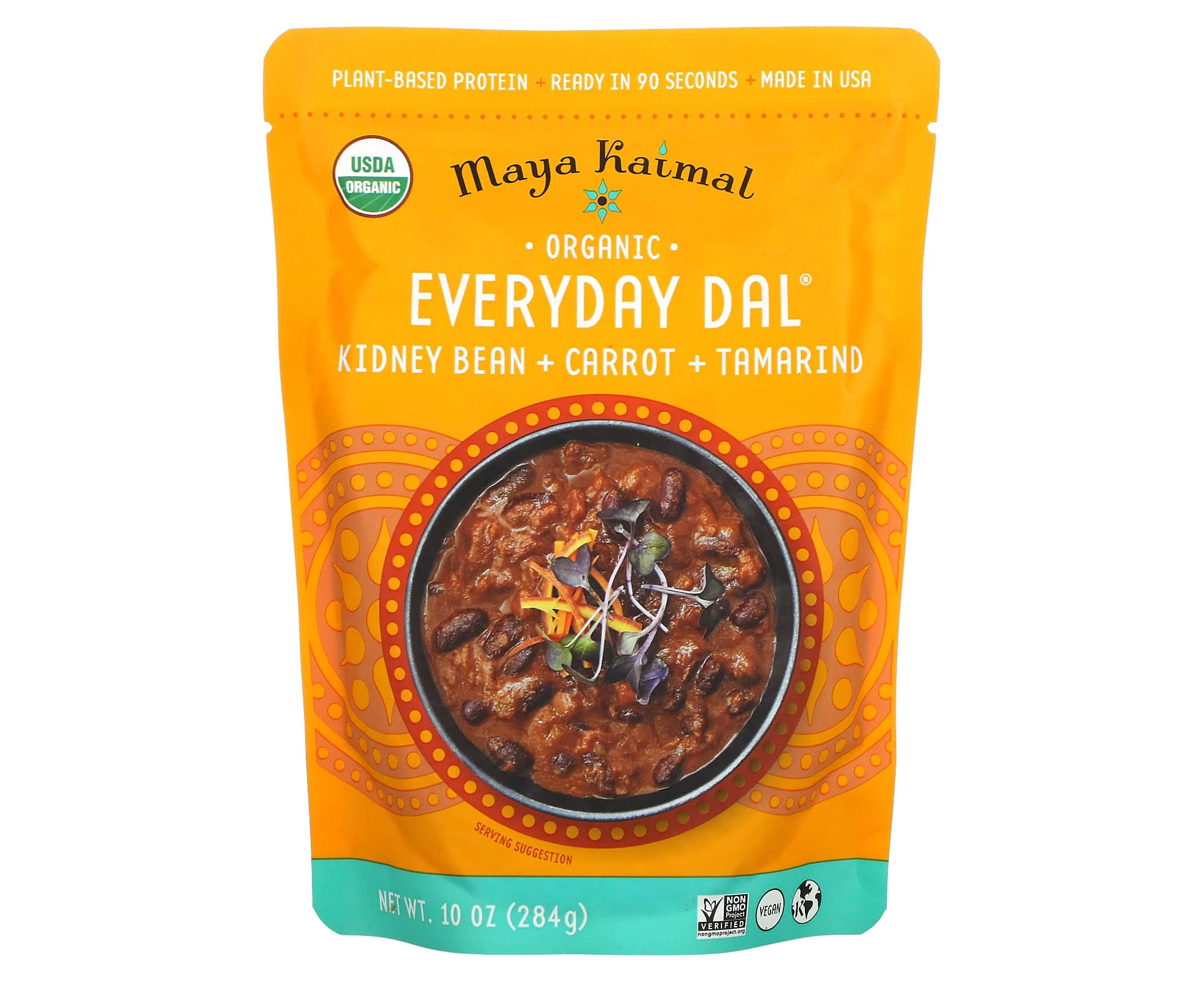 Maya Kaimal, Organic, Everyday Dal, Kidney Beans, Carrots, Tamarind, 10 oz (284 g)