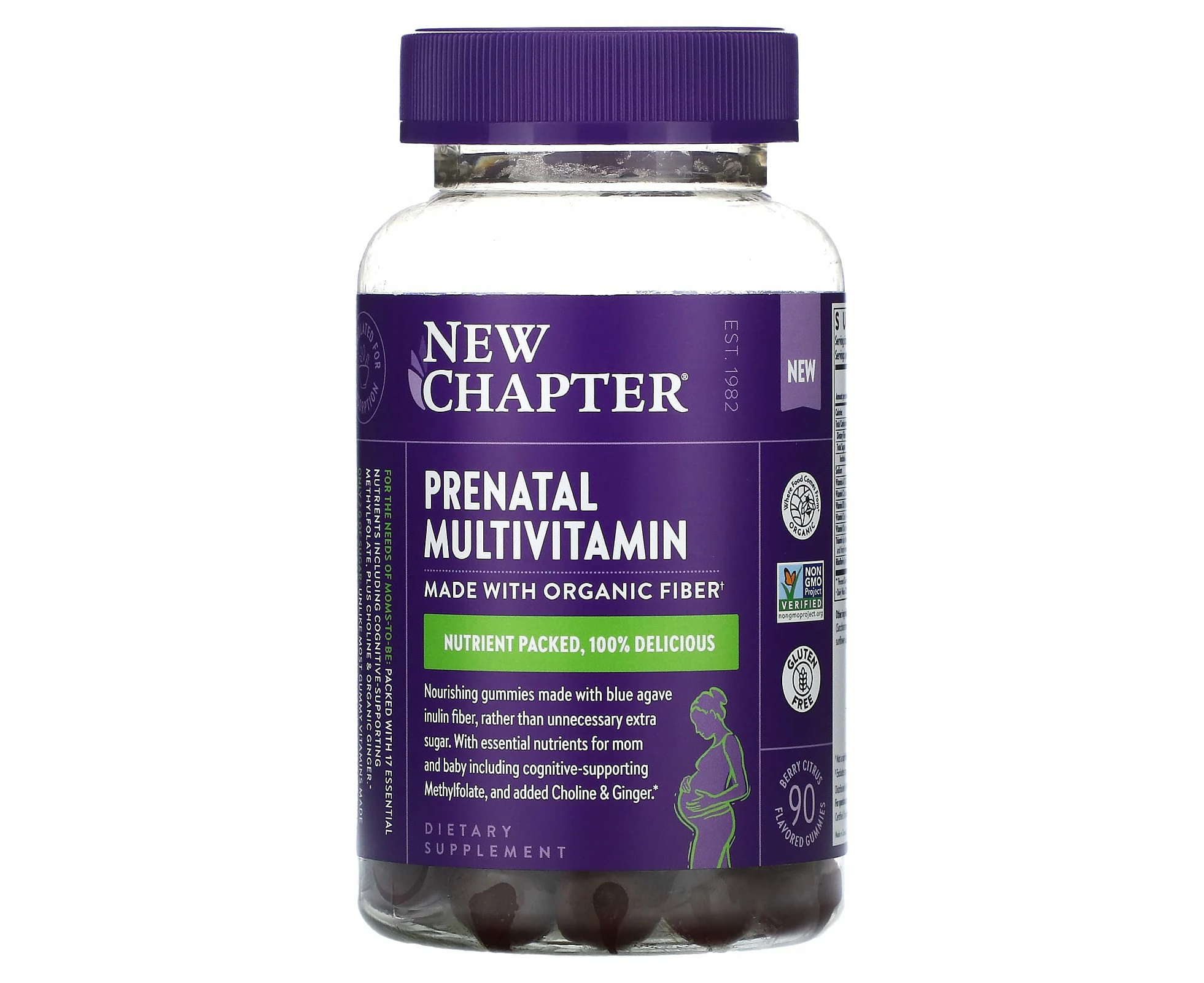 New Chapter, Prenatal Multivitamin, Berry Citrus, 90 Flavored Gummies