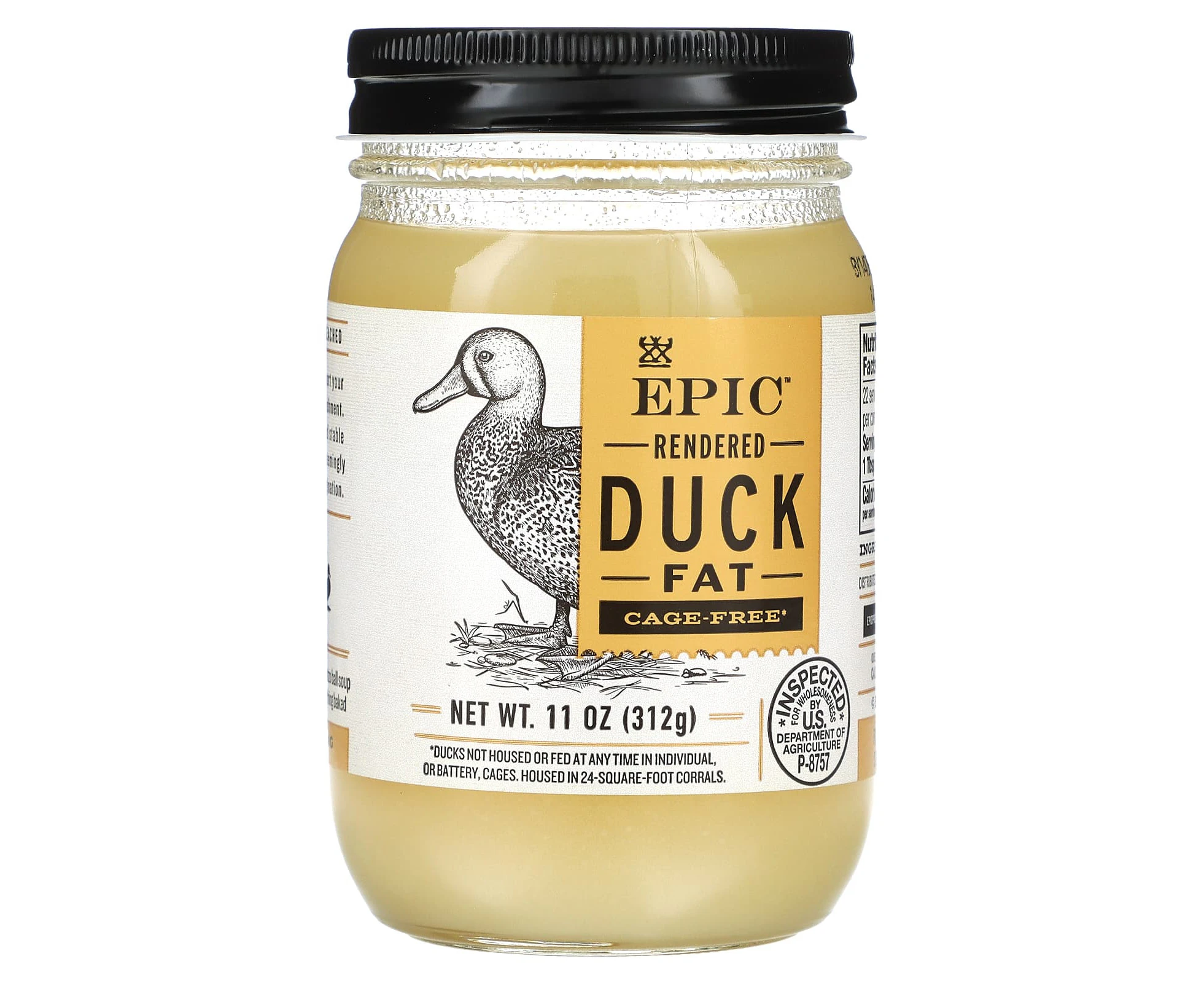 Epic Bar, Traditional Duck Fat, 11 oz (312 g)