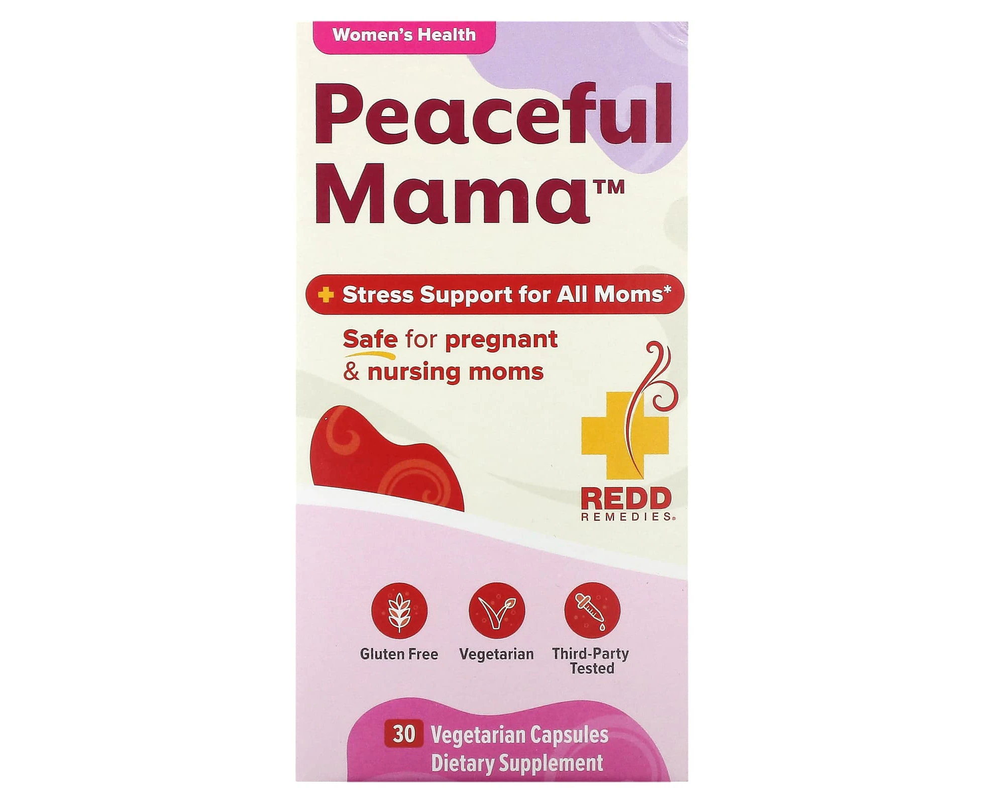 Redd Remedies, Peaceful Mama, 30 Vegetarian Capsules