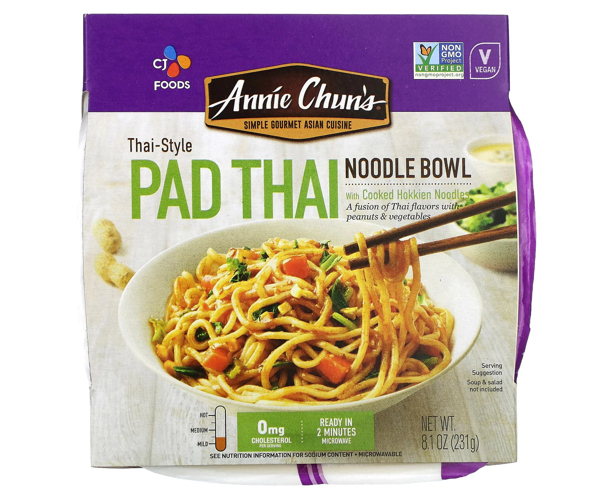 Annie Chun's, Noodle Bowl, Thai-Style Pad Thai,  Mild, 8.1 oz (231 g)