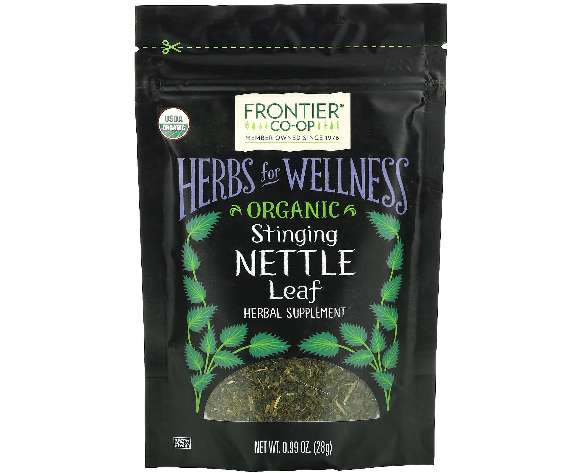 Frontier Co-op, Organic Stinging Nettle Leaf, 0.99 oz (28 g)