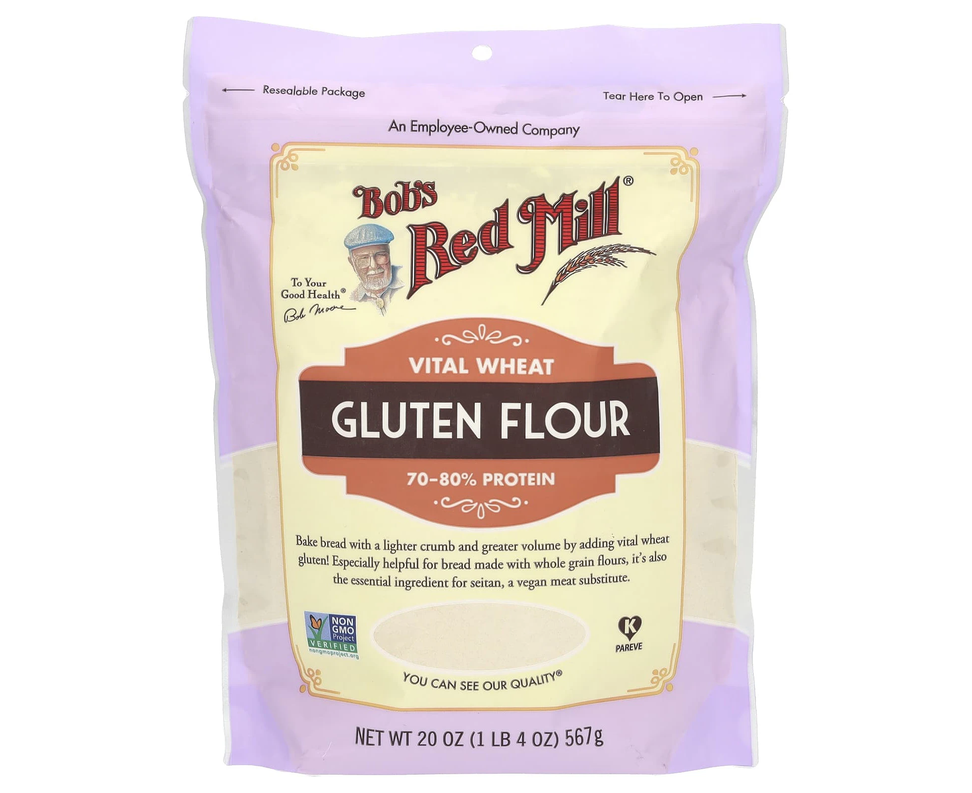 Bob's Red Mill, Vital Wheat Gluten Flour, 20 oz (567 g)