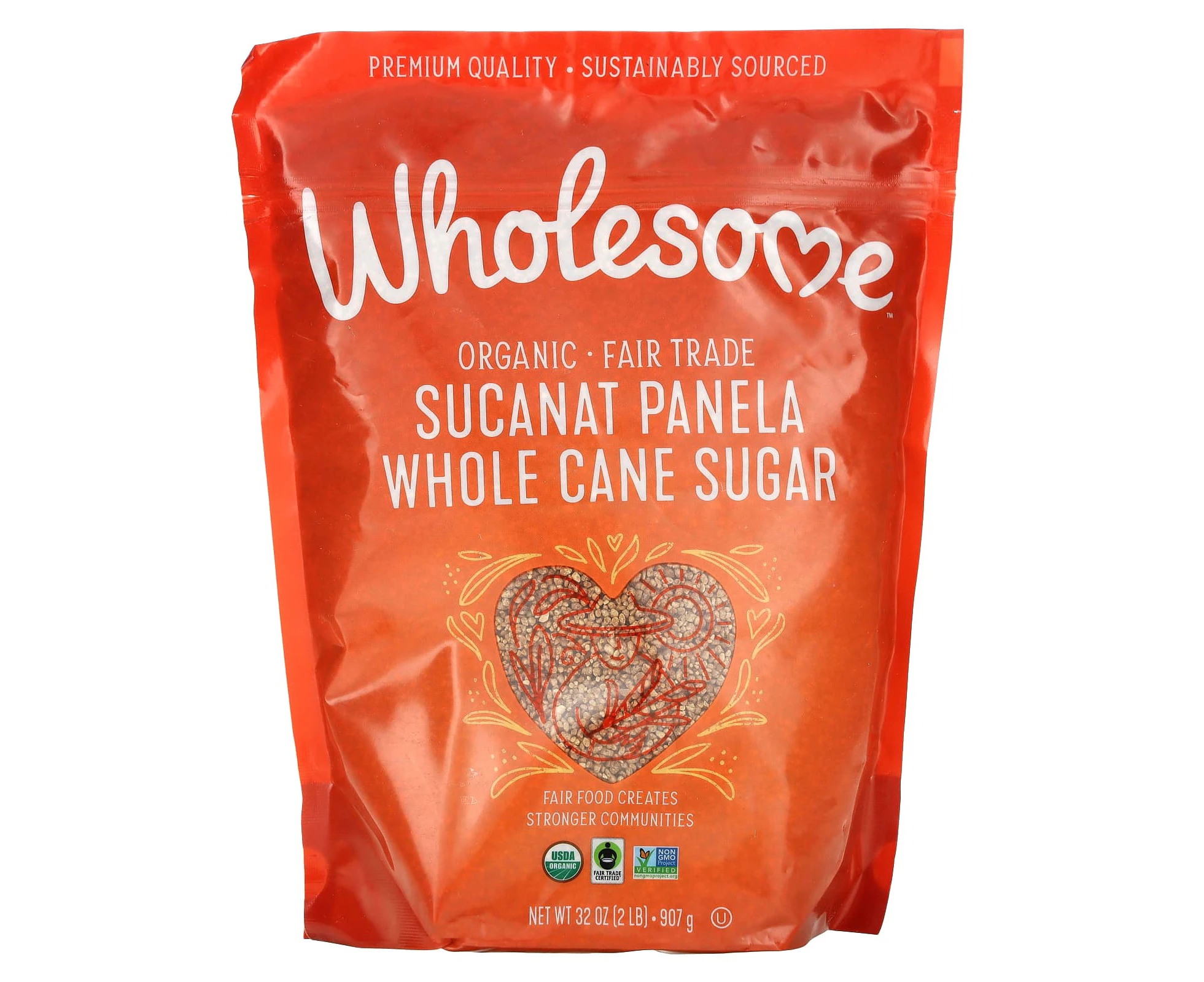 Wholesome Sweeteners, Organic Sucanat Panela Whole Cane Sugar, 32 oz (907 g)