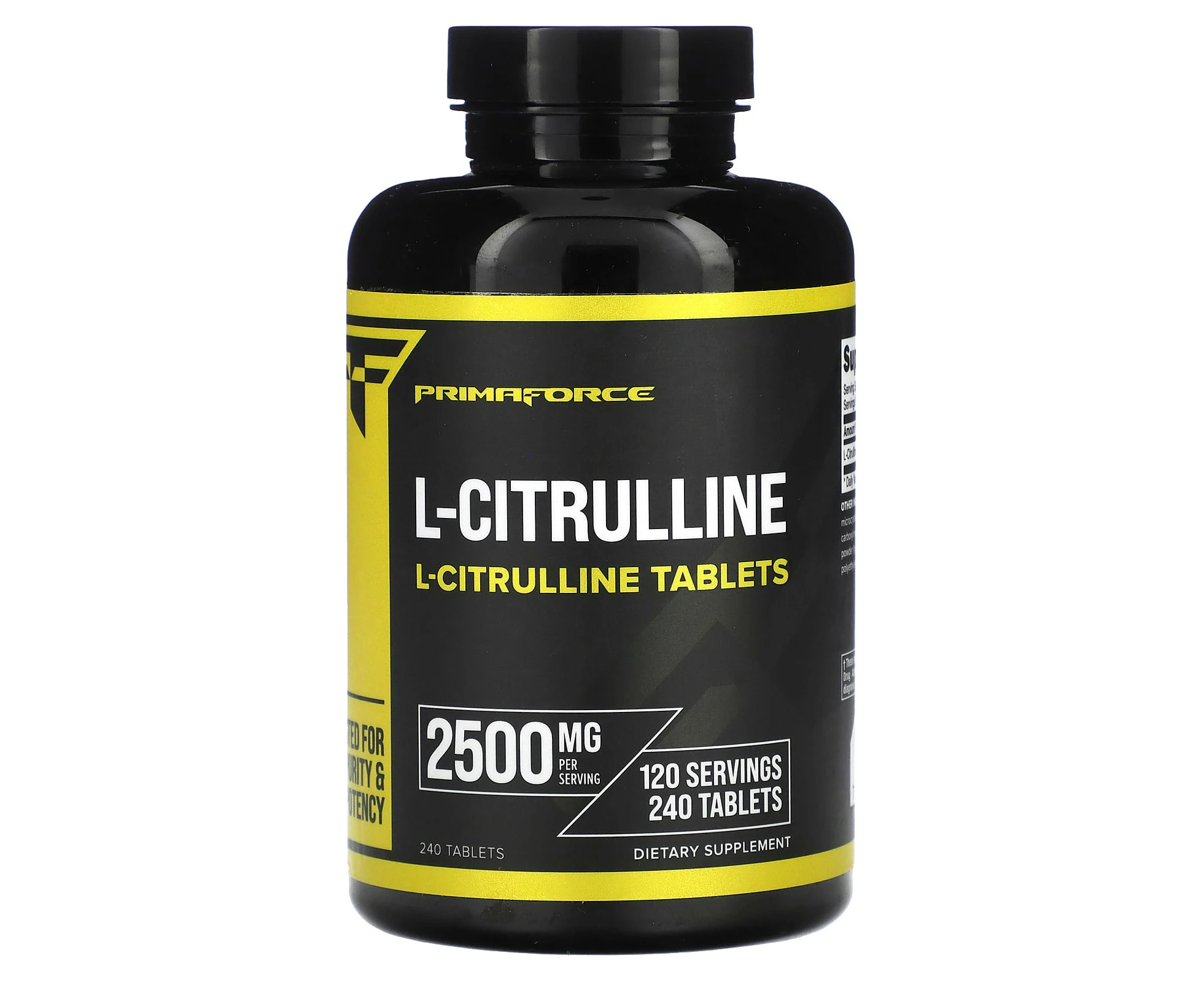 Primaforce, L-Citrulline, 2,500 mg, 240 Tablets (1,250 mg per Tablet)