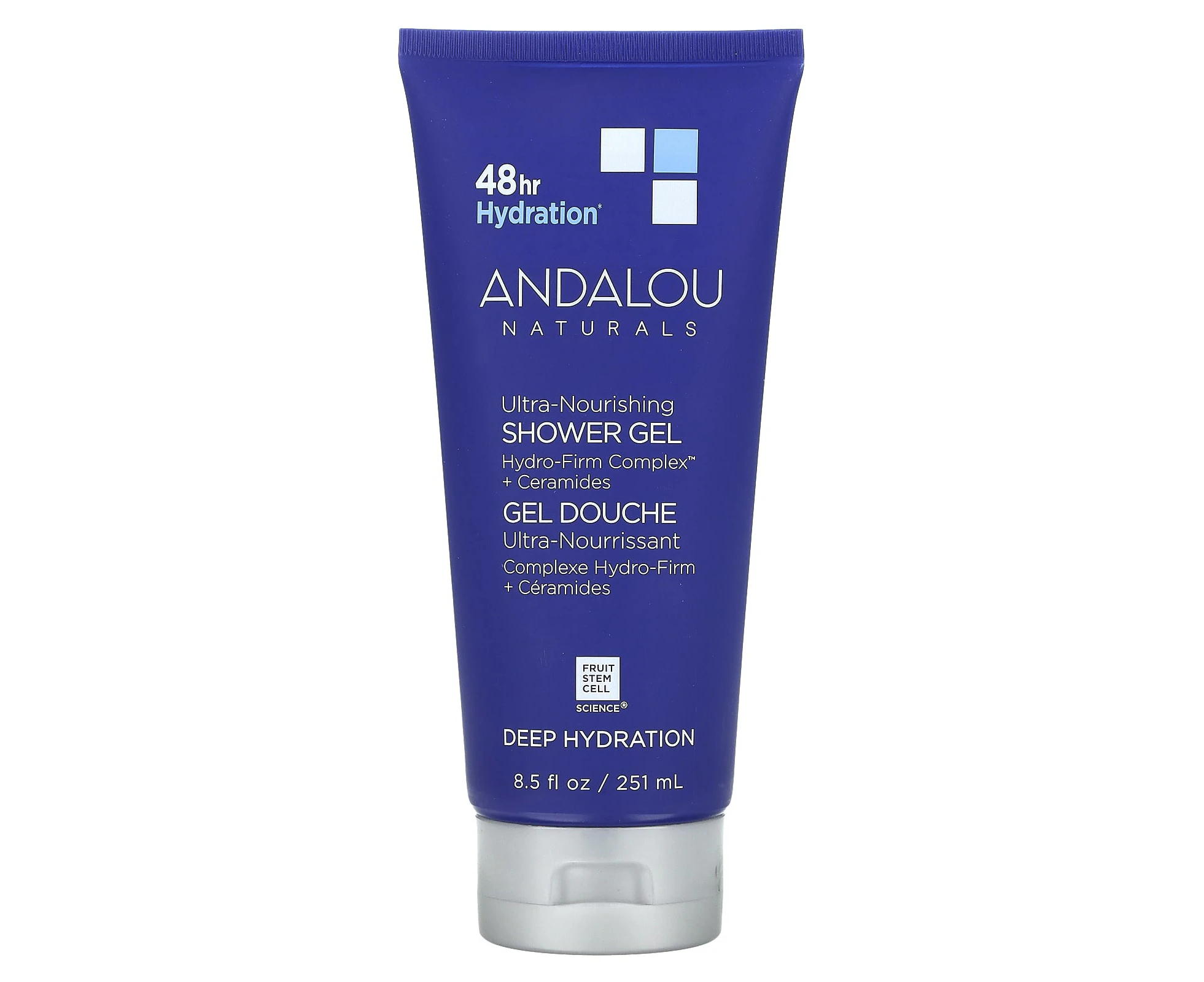 Andalou Naturals, Ultra-Nourishing Shower Gel, Deep Hydration, 8.5 fl oz (251 ml)