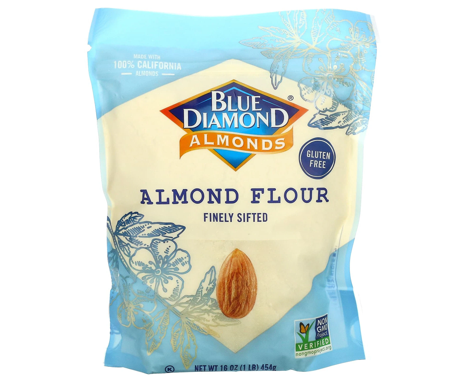 Blue Diamond, Almonds, Almond Flour, Finely Sifted, 16 oz (454 g)