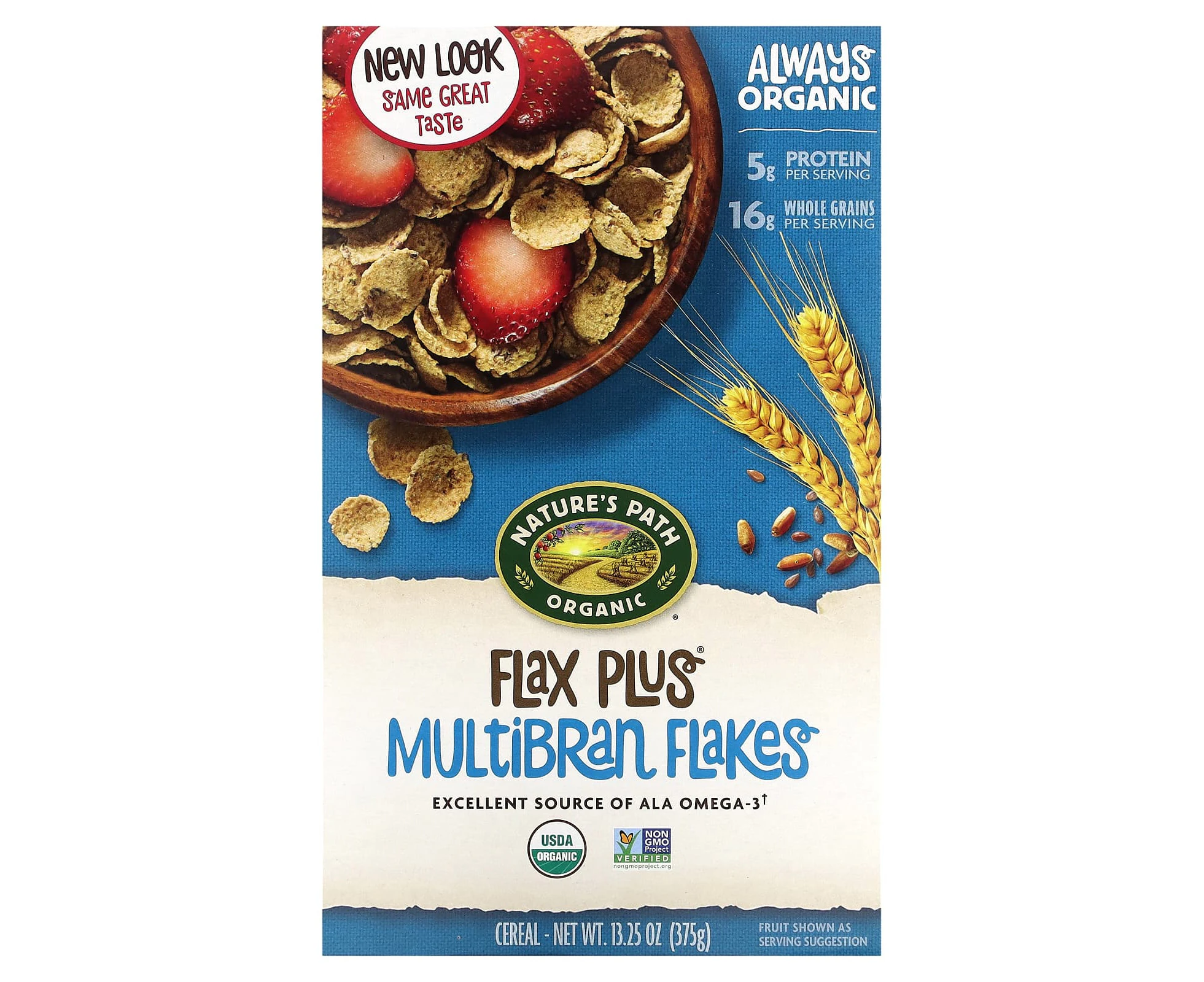 Nature's Path, Organic, Flax Plus Multibran Flakes Cereal, 13.25 oz (375 g)