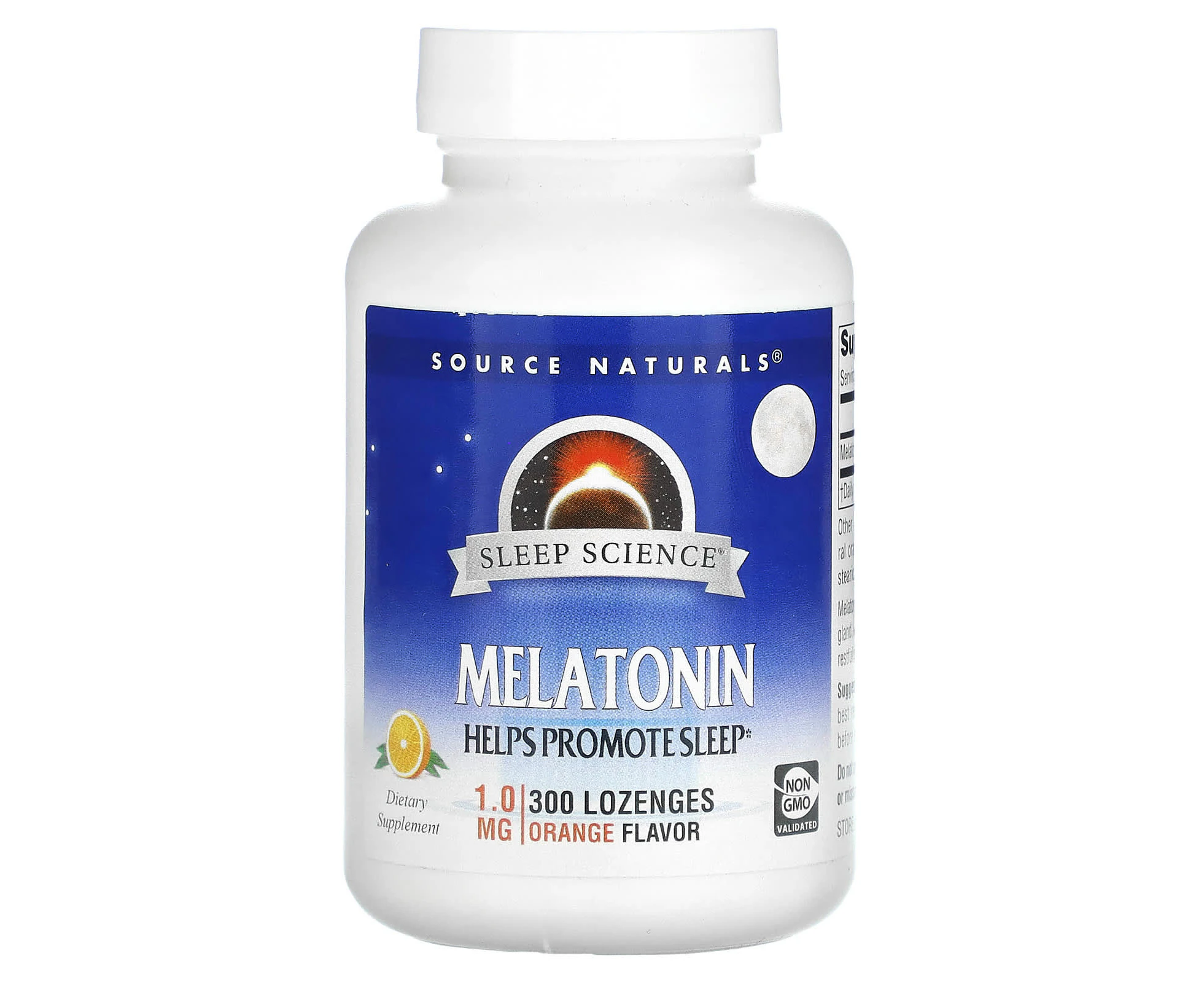 Source Naturals, Sleep Science, Melatonin, Orange, 1 mg, 300 Lozenges