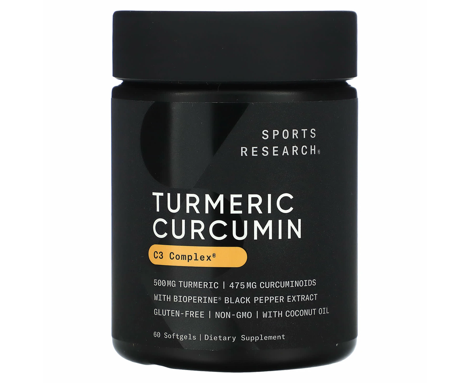 Sports Research, Turmeric Curcumin, 500 mg, 60 Softgels