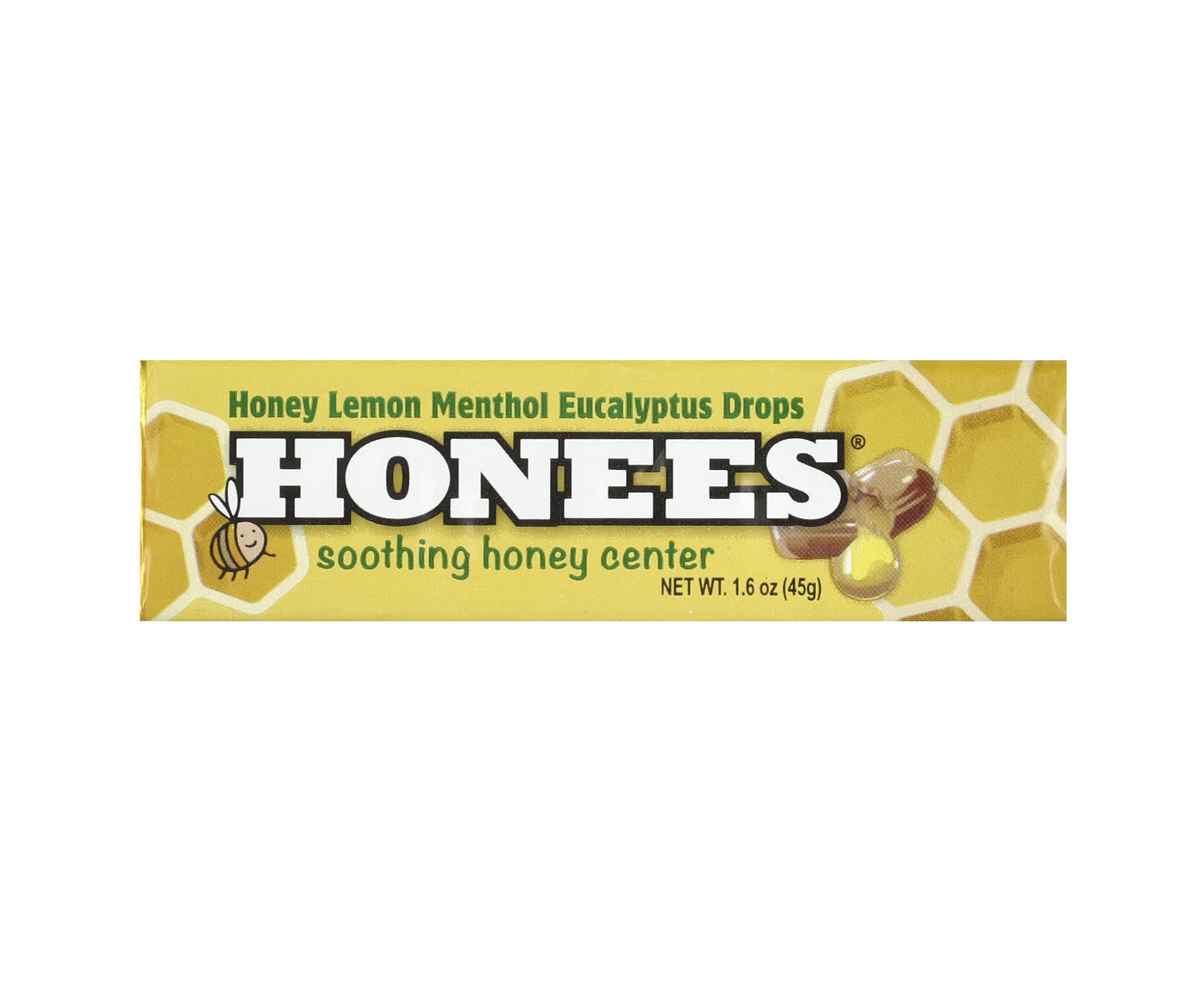 Honees, Honey Lemon Menthol Eucalyptus Drops , 1.6 oz (45 g)