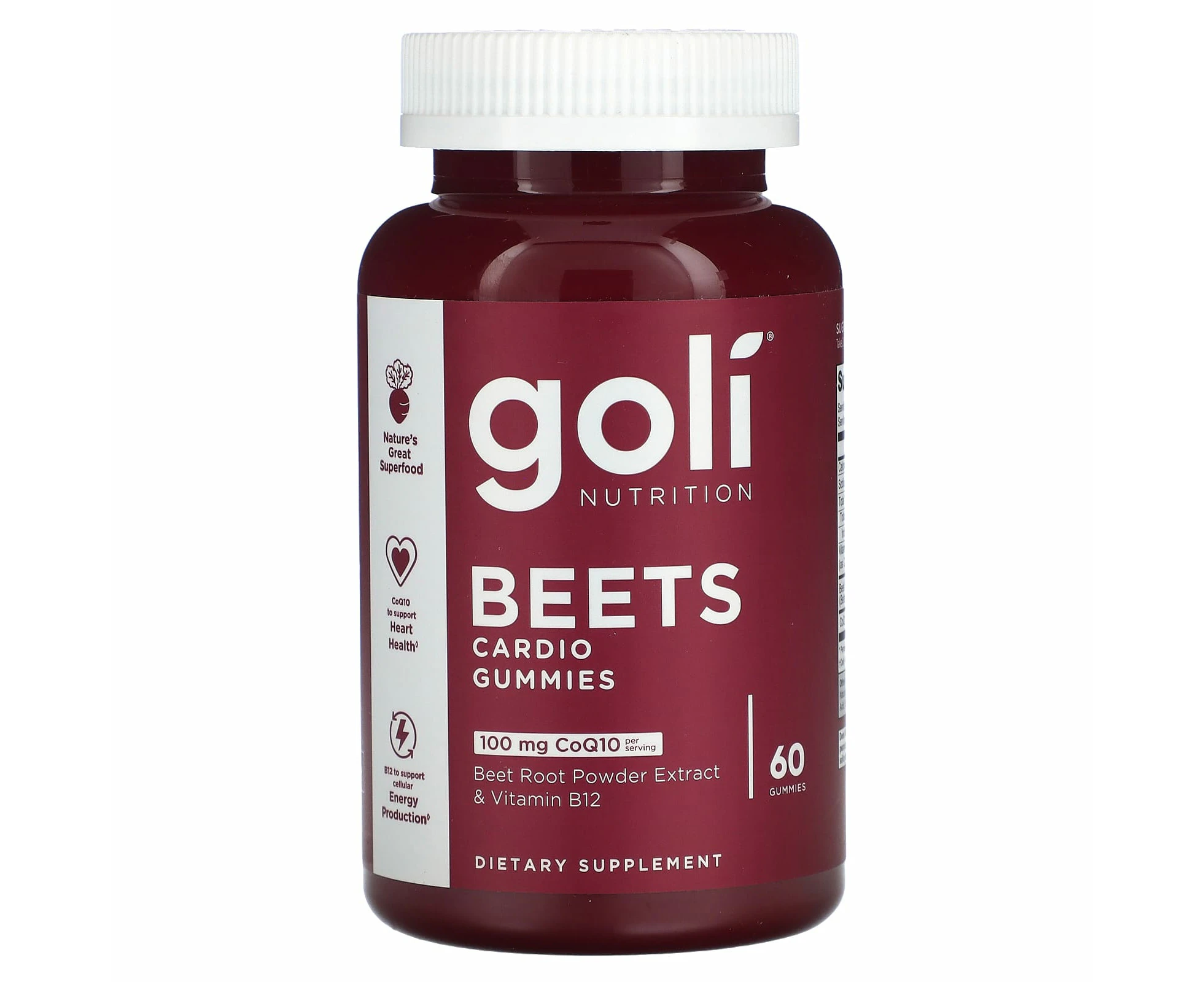 Goli Nutrition, Beets Cardio Gummies, 60 Gummies