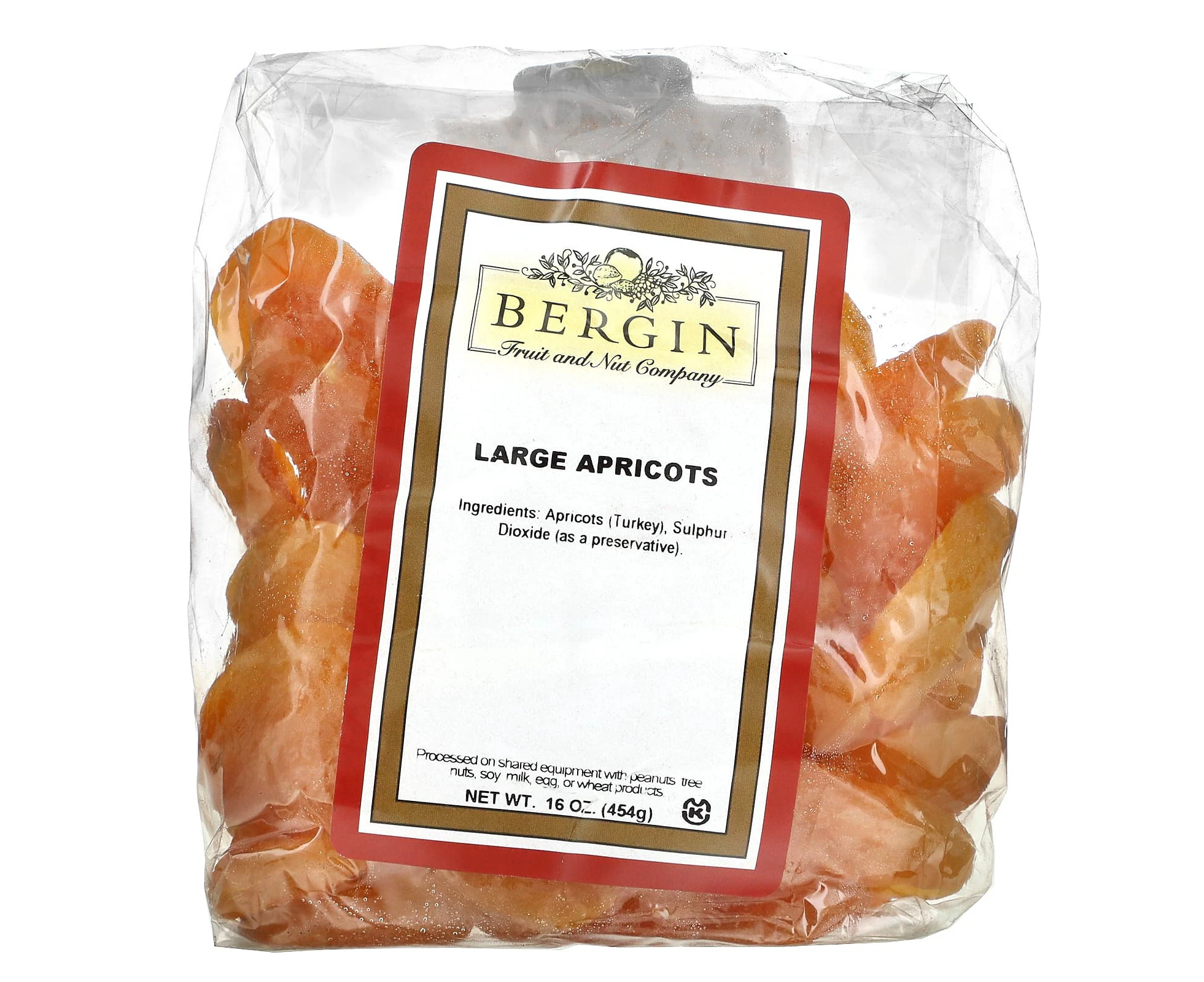 Bergin Fruit and Nut Company, Large Apricots, 16 oz (454 g)