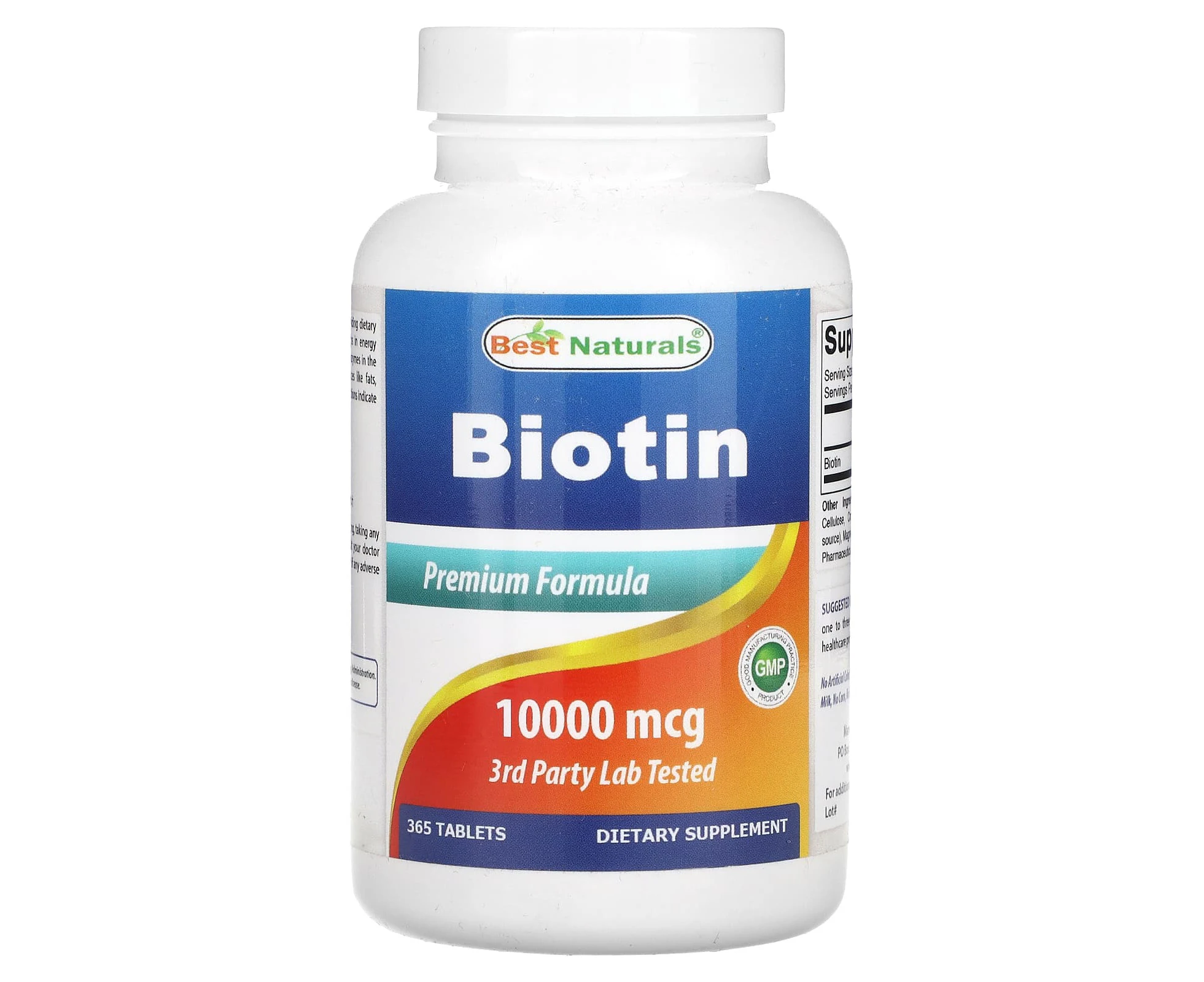 Best Naturals, Biotin, 10,000 mcg, 365 Tablets