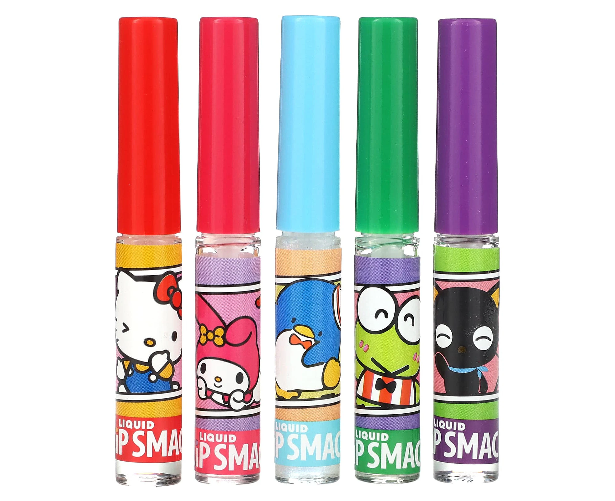 Lip Smacker, Hello Kitty And Friends, Liquid Lip Smacker, Best Flavor Forever, 5 Pack, 0.45 fl oz (14 ml)