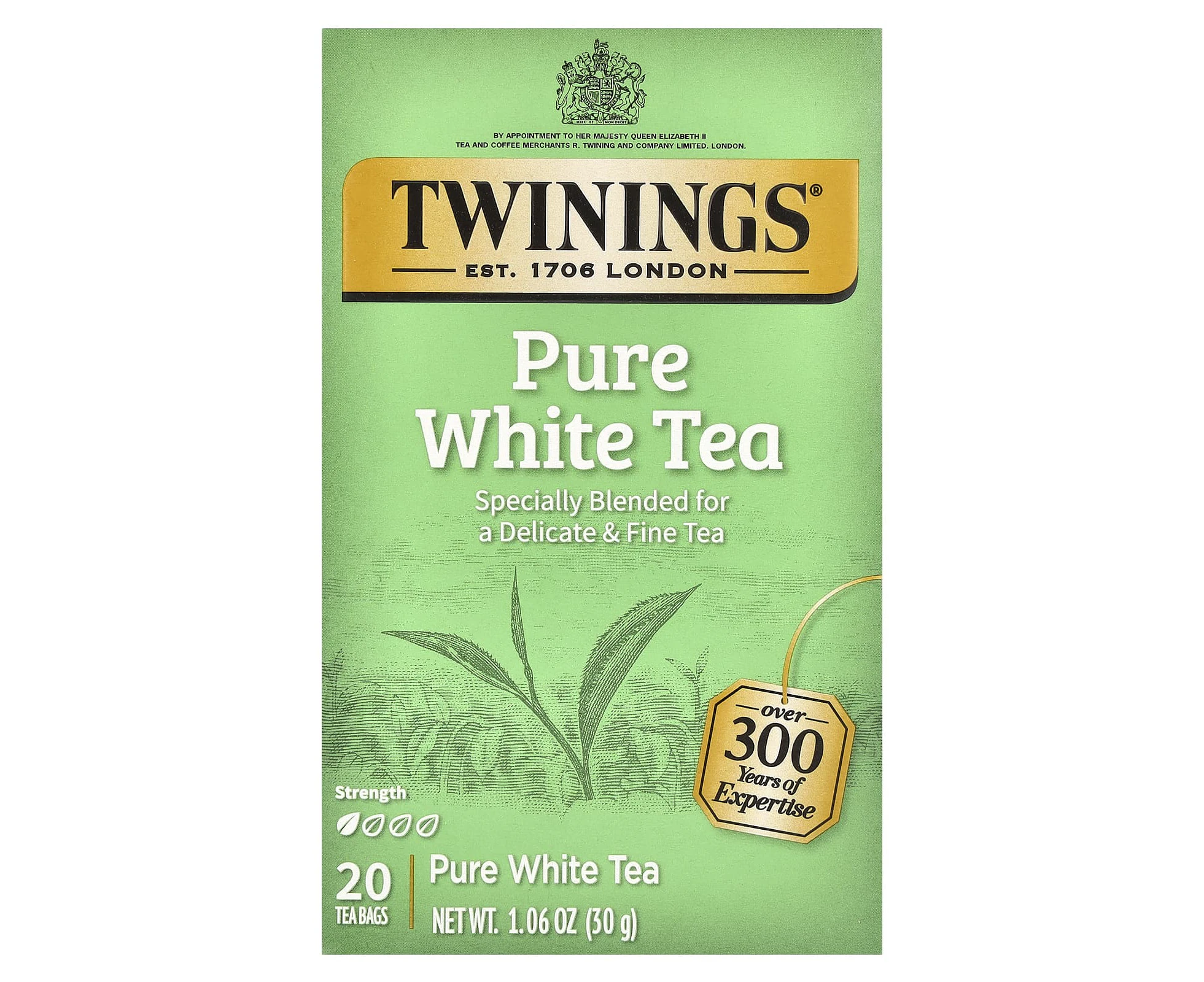 Twinings, Pure White Tea, 20 Tea Bags, 1.06 oz (30 g)