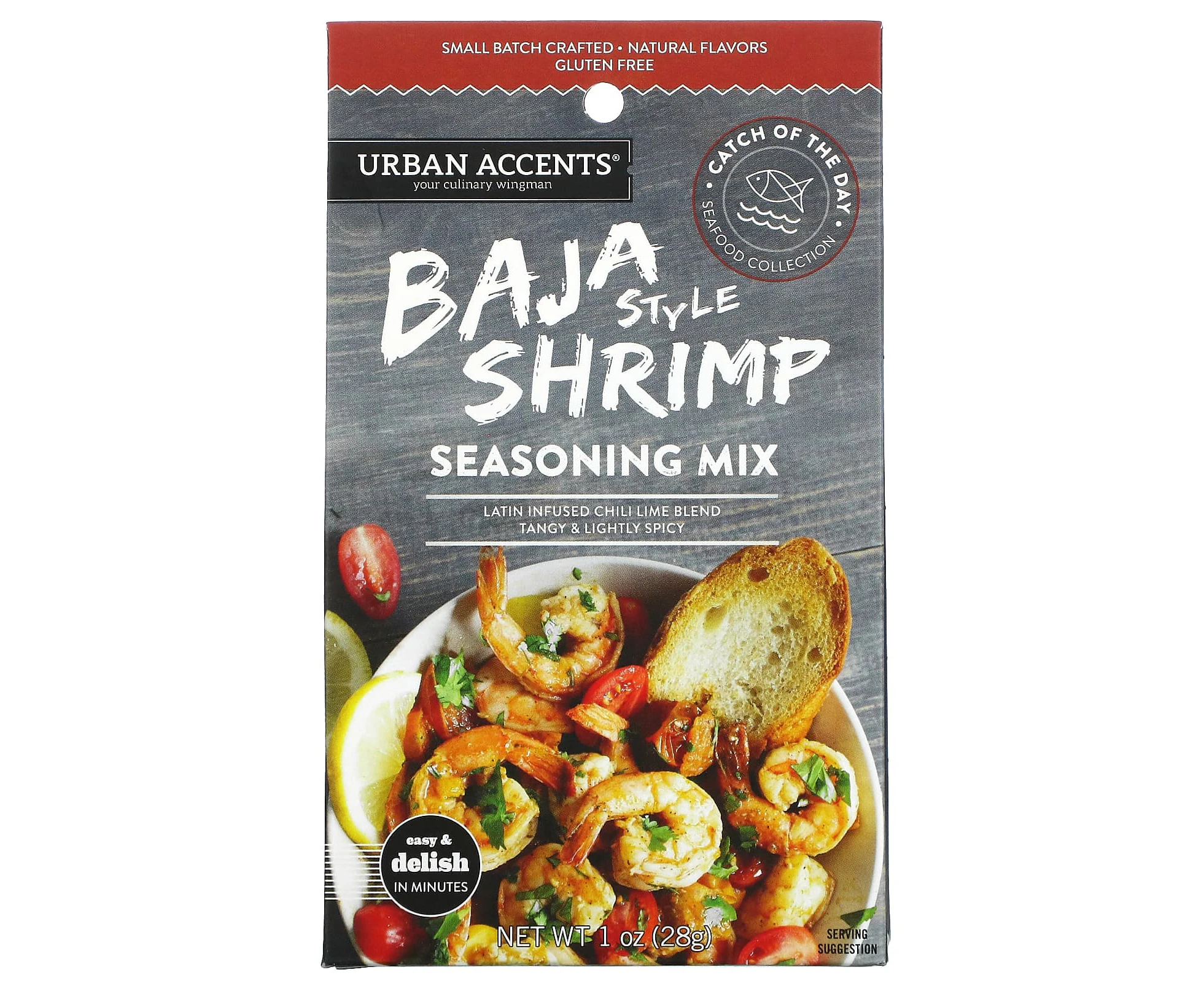 Urban Accents, Baja Style Shrimp Seasoning Mix, 1 oz (28 g)