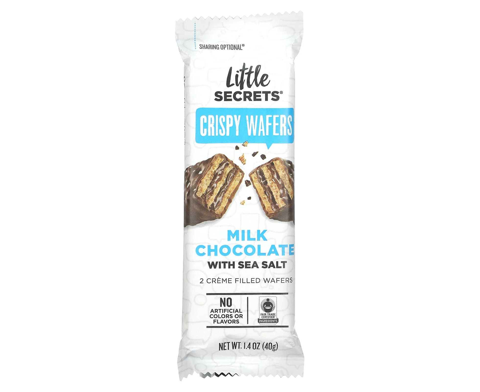 Little Secrets, Milk Chocolate Wafer, Sea Salt, 1.4 oz (40 g)