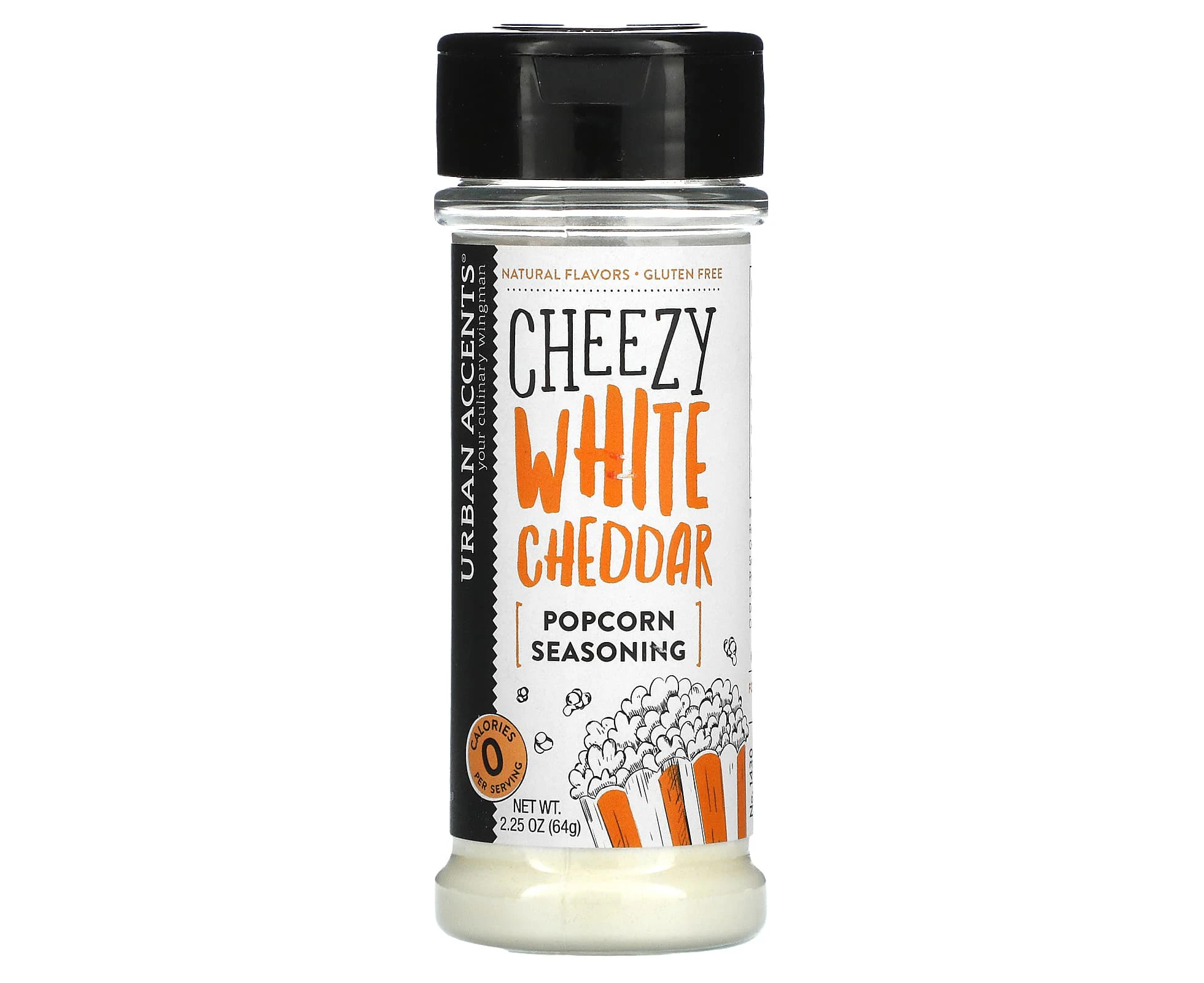 Urban Accents, Popcorn Seasoning, Cheezy White Cheddar, 2.25 oz (64 g)