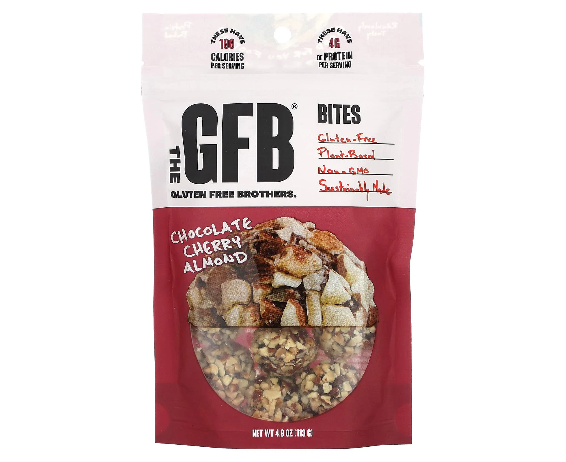 The GFB, Gluten Free Bites, Chocolate Cherry Almond, 4 oz (113 g)