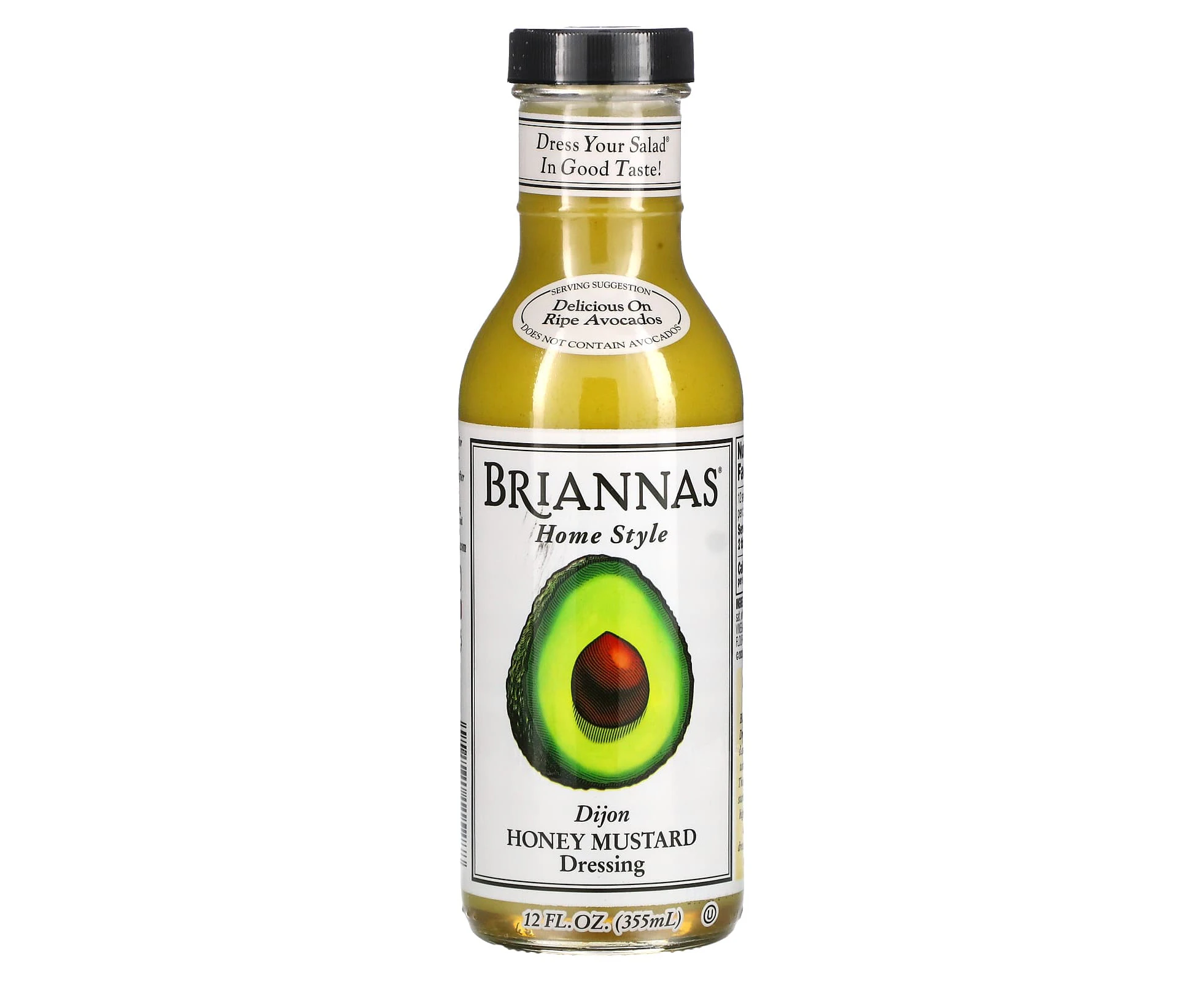 Briannas, Home Style, Dijon Honey Mustard Dressing, 12 fl oz (355 ml)