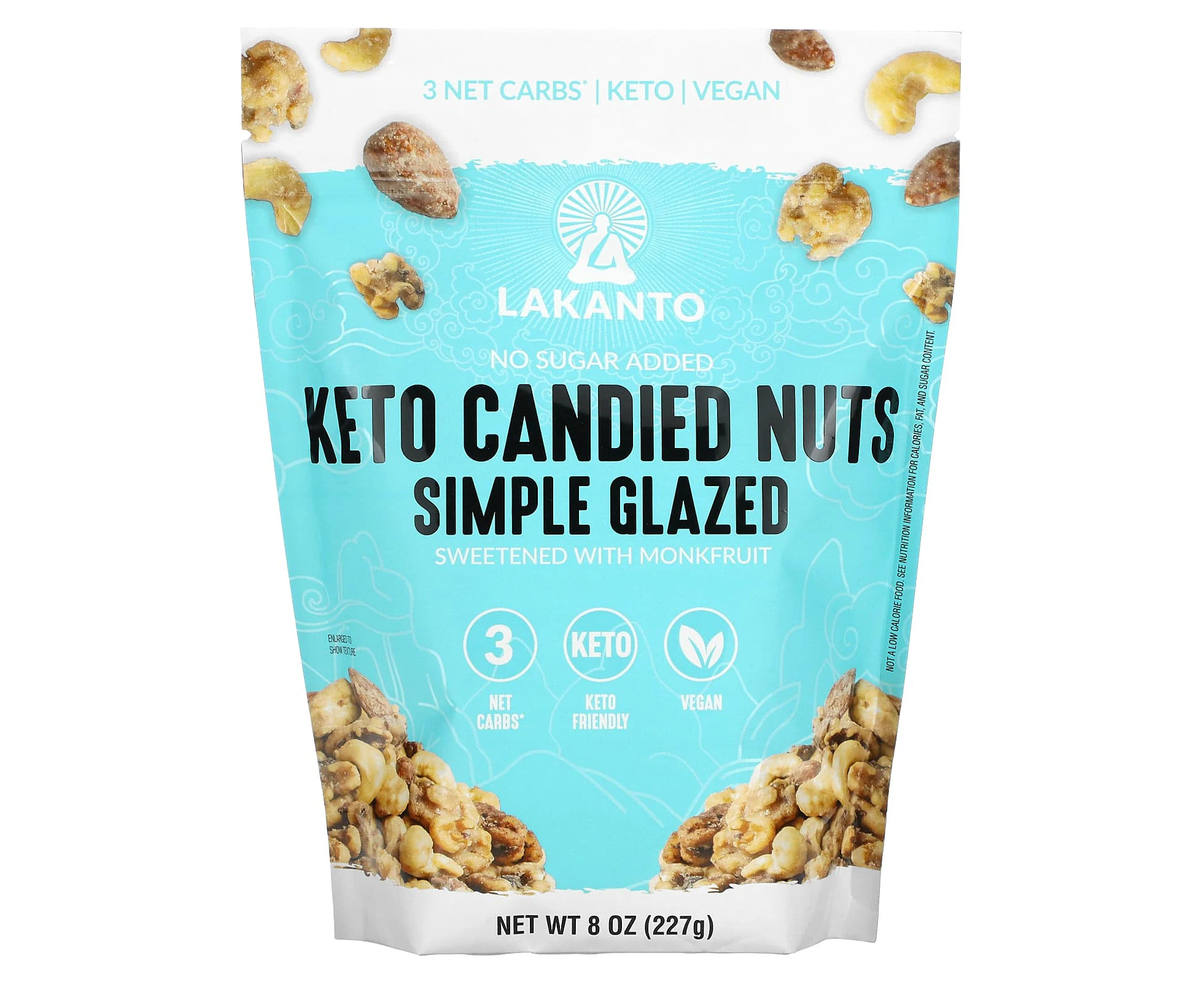 Lakanto, Keto Candied Nuts, Simple Glazed, 8 oz (227 g)