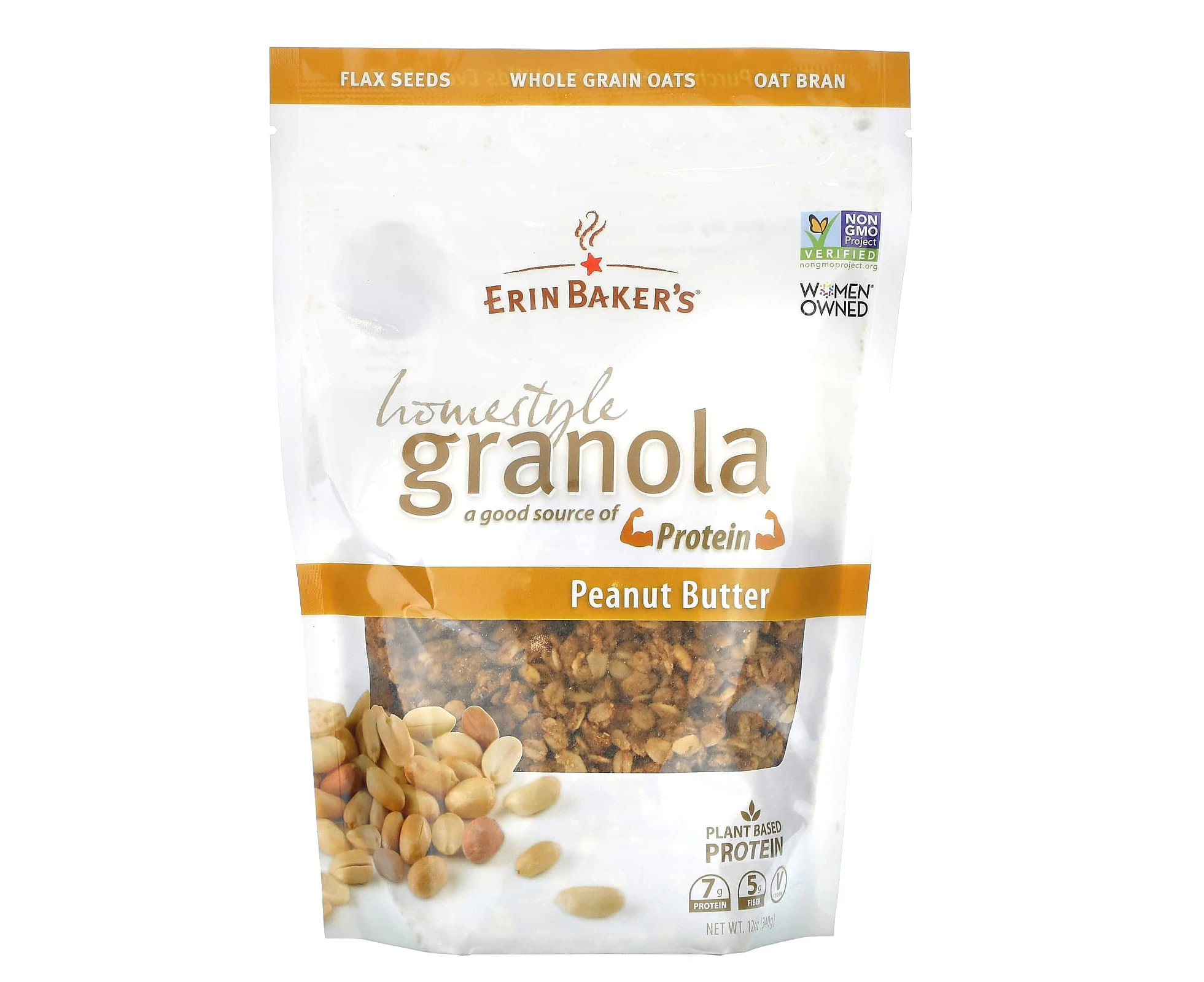 Erin Baker's, Homestyle Granola, Peanut Butter, 12 oz (340 g)