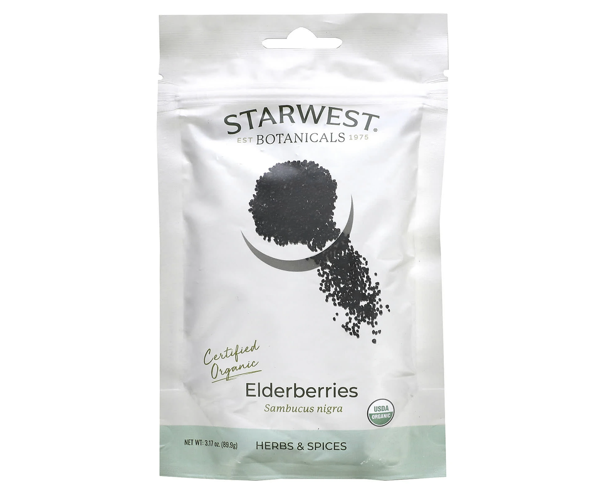 Starwest Botanicals, Organic Elderberries, 3.17 oz (89.9 g)