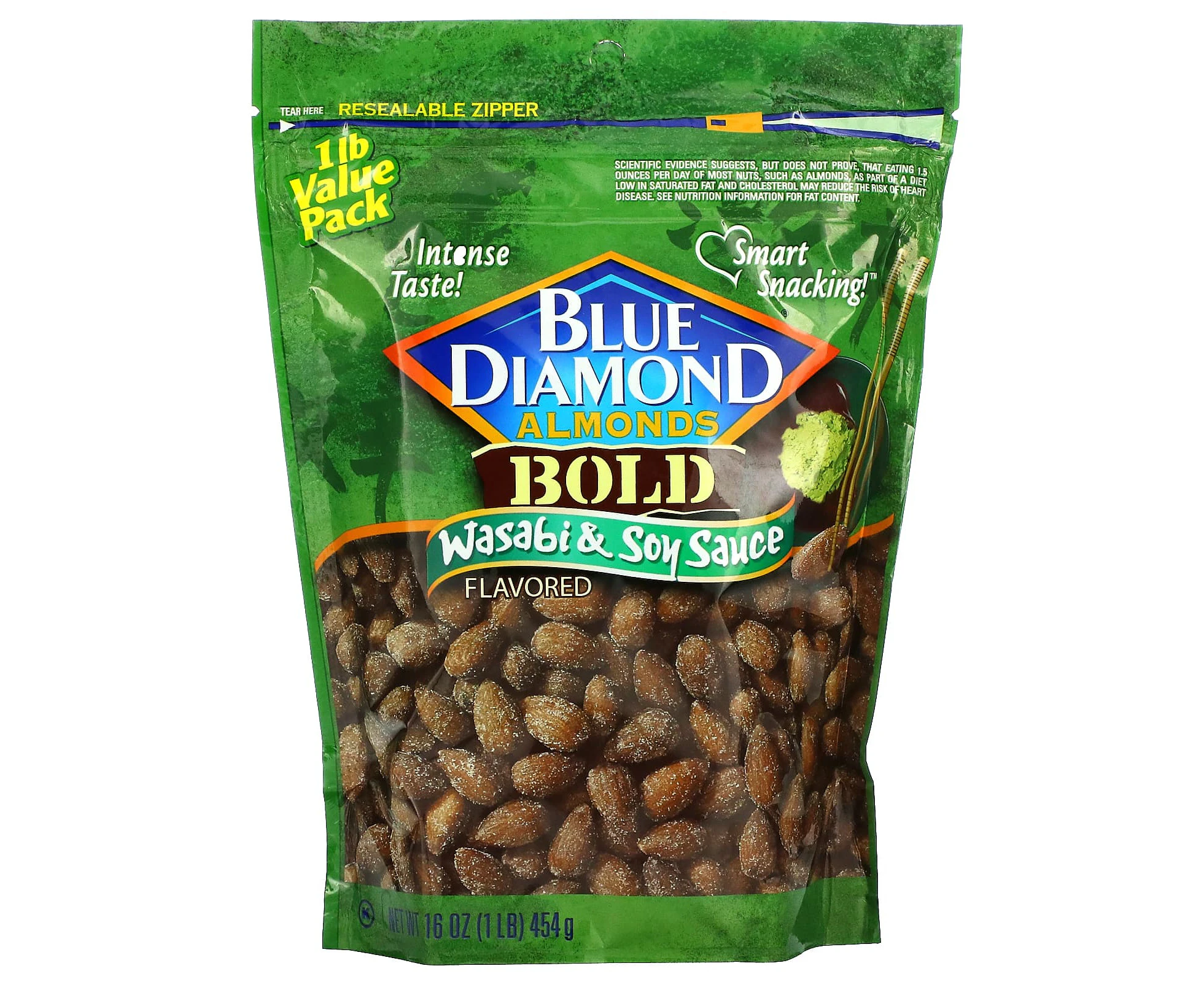 Blue Diamond, Almonds, Bold, Wasabi & Soy Sauce, 16 oz (454 g)