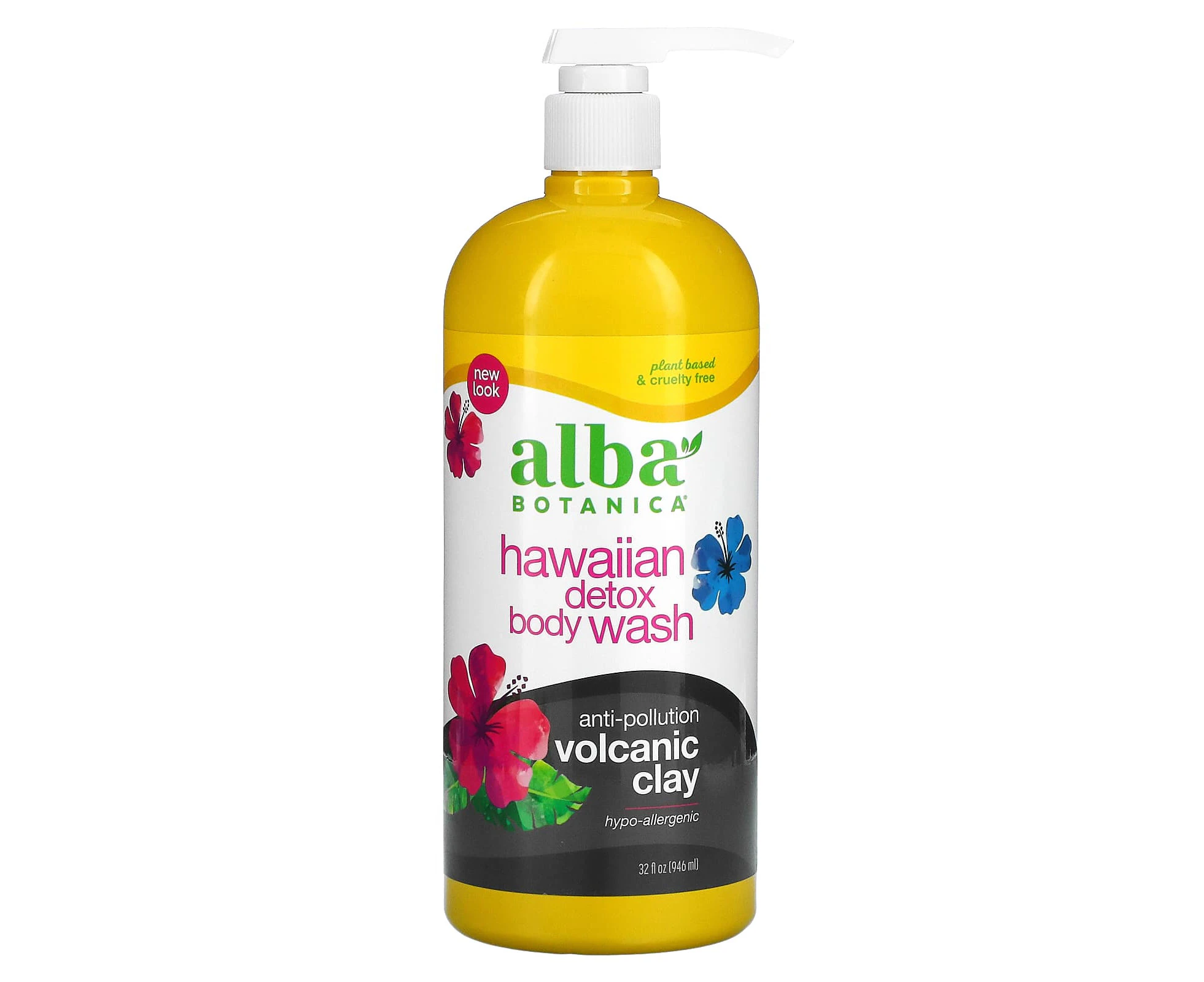 Alba Botanica, Hawaiian Detox Body Wash, 32 fl oz (946 ml)