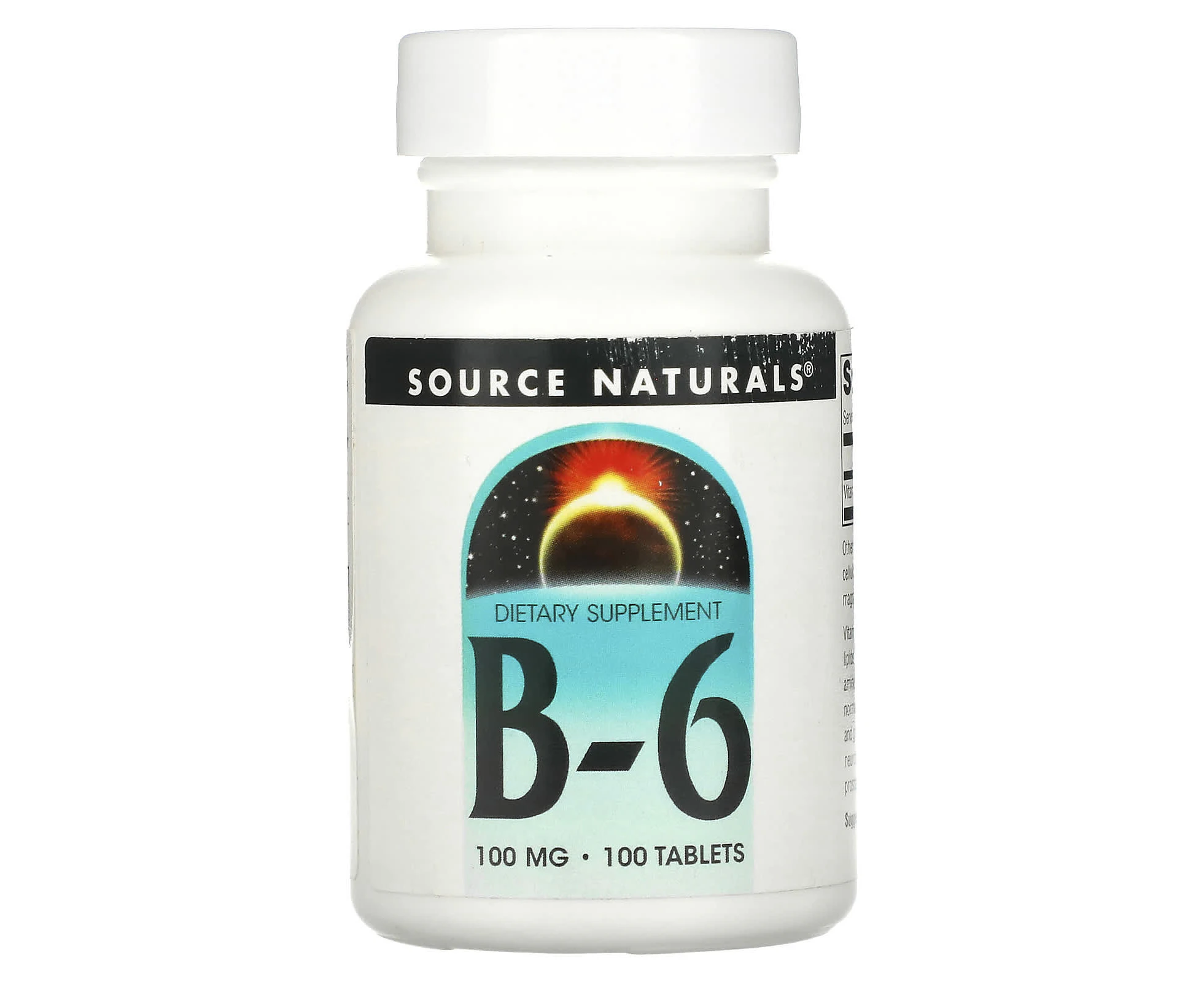 Source Naturals, B-6, 100 mg, 100 Tablets