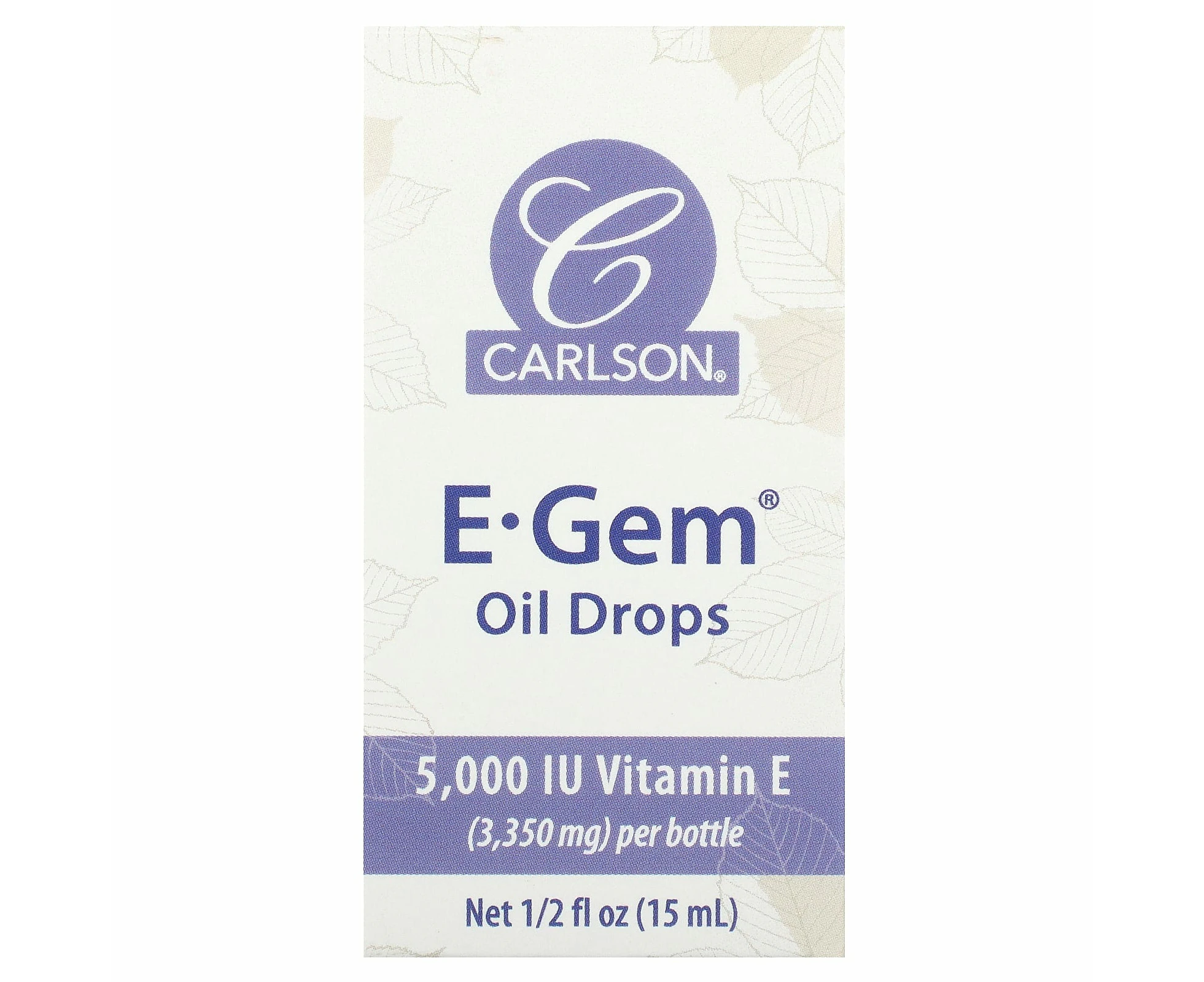 Carlson, E-Gem Oil Drops, 1/2 fl oz (15 ml)