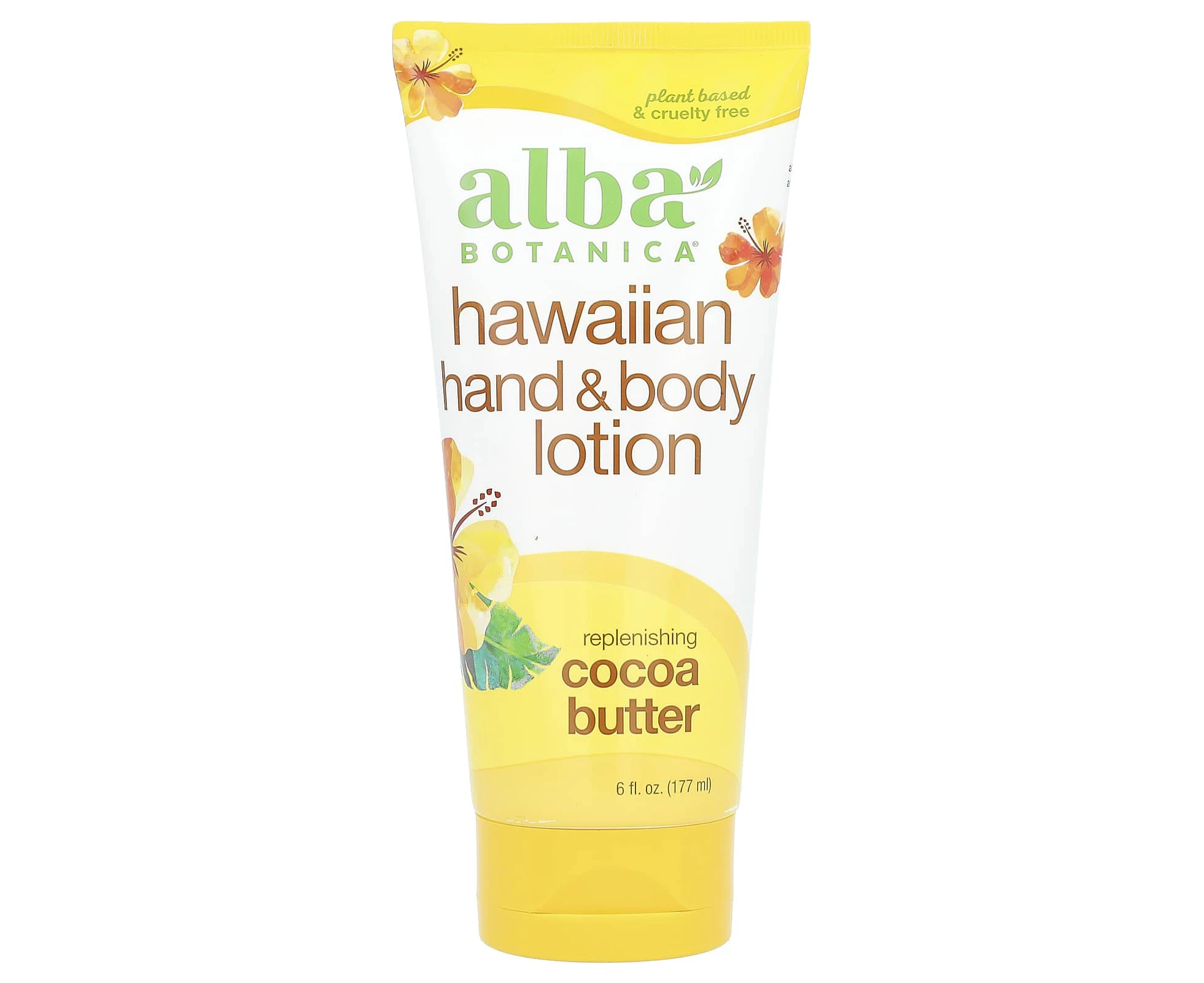 Alba Botanica, Hawaiian Hand & Body Lotion, Cocoa Butter, 6 fl oz (177 ml)