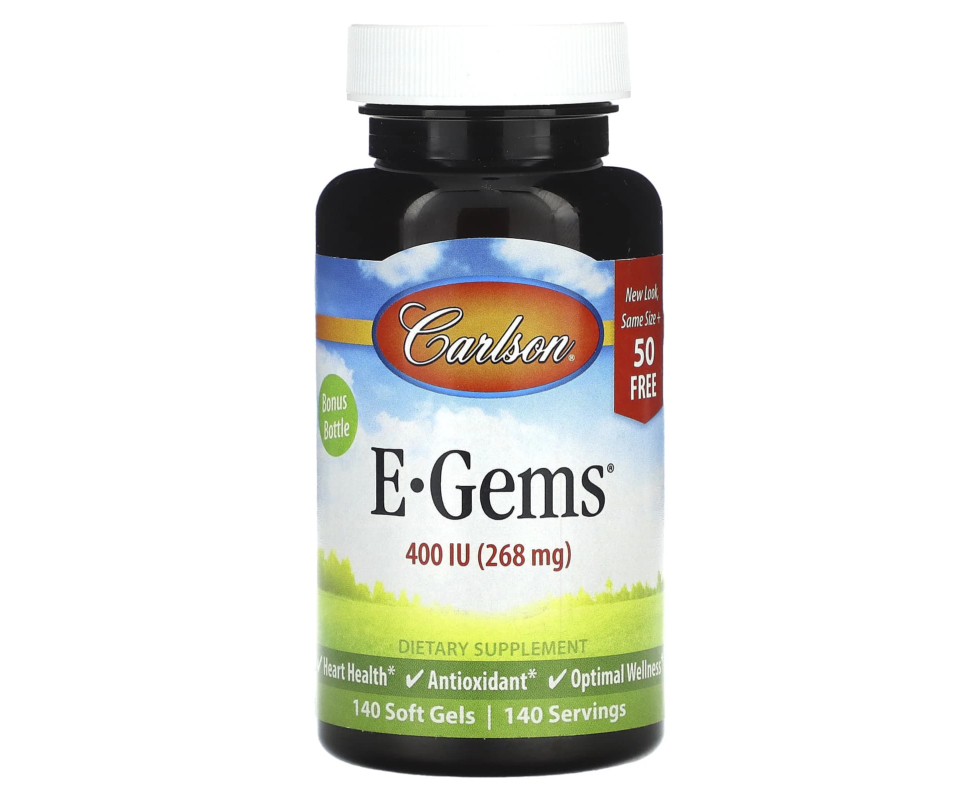 Carlson, E-Gems, 268 mg (400 IU), 140 Soft Gels